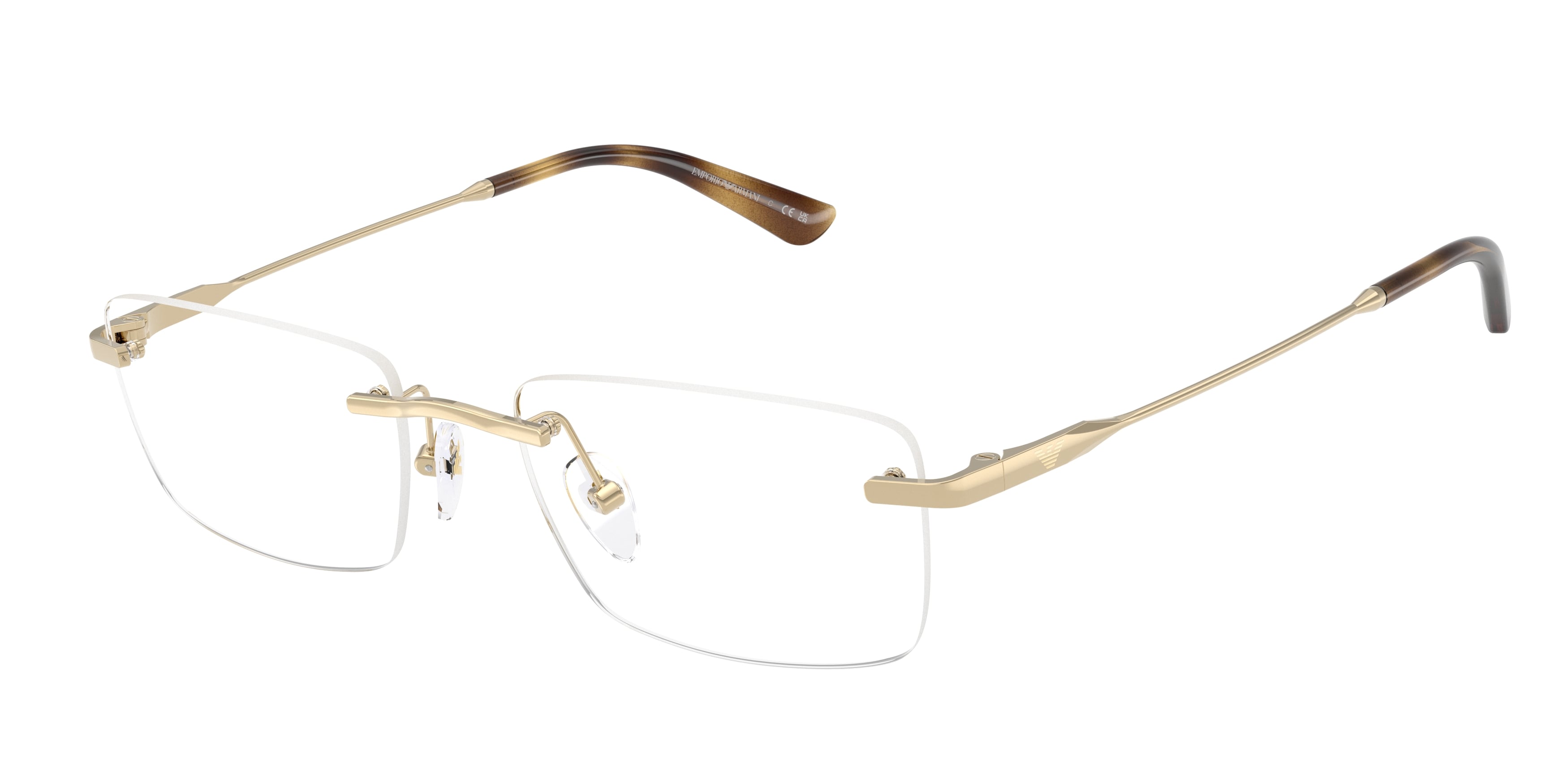 Emporio Armani Uomo Emporio Armani EA1195TD 3013 Montature da vista Titanio Oro Trasparente Squadrata Normale Emporio Armani Uomo Emporio Armani EA1195TD 3013 Montature da vista Titanio Oro Trasparente Squadrata Normale