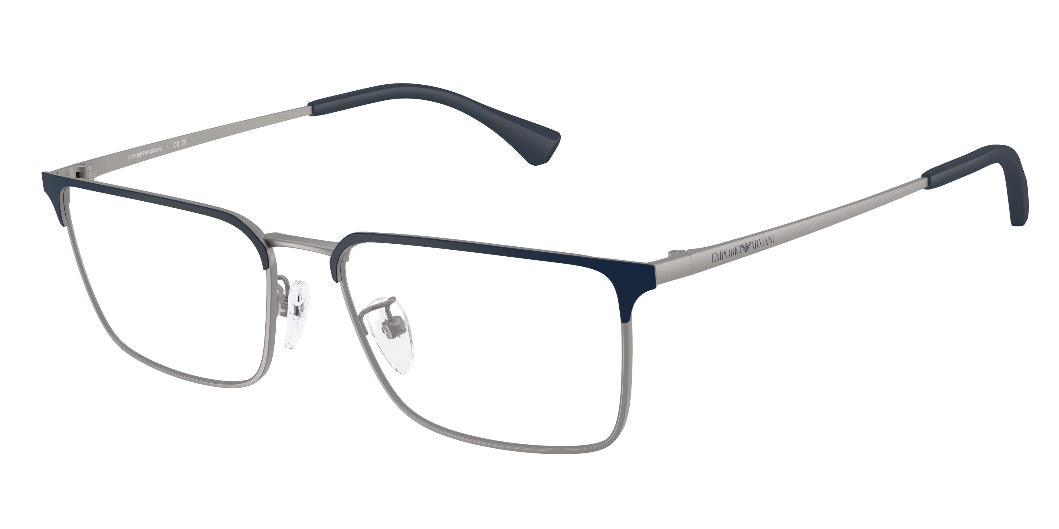 Emporio Armani Uomo Emporio Armani EA1197D 3003 Montature da vista Metallo Blu Trasparente Squadrata Normale Emporio Armani Uomo Emporio Armani EA1197D 3003 Montature da vista Metallo Blu Trasparente Squadrata Normale