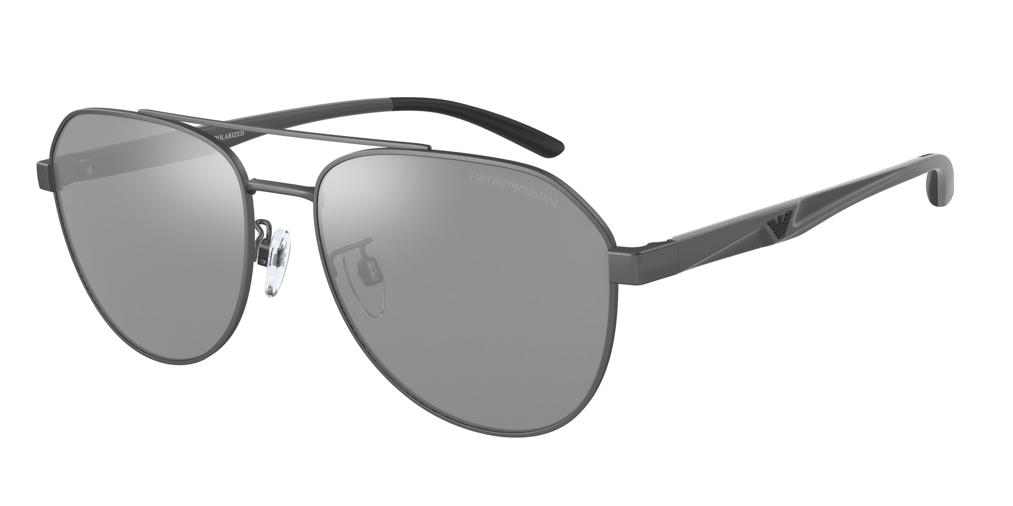 Emporio Armani Uomo Emporio Armani EA2129D 3003Z3 Occhiali da sole Metallo Grigio Grigio Pilot Polarizzata