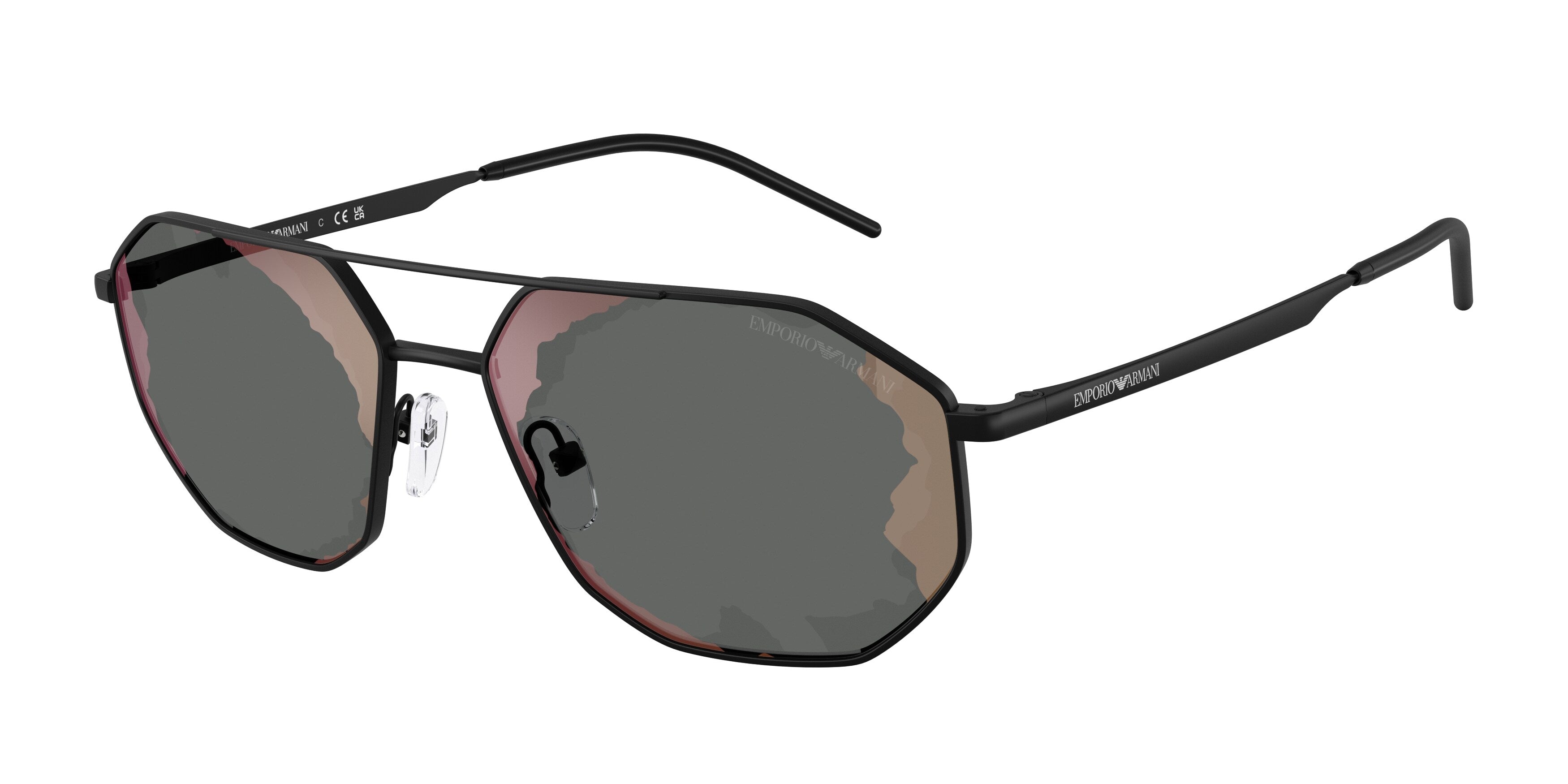 Emporio Armani Uomo Emporio Armani EA2147 30017G Occhiali da sole Metallo Nero Nero Geometrica Normale Specchiato Emporio Armani Uomo Emporio Armani EA2147 30017G Occhiali da sole Metallo Nero Nero Geometrica Normale Specchiato