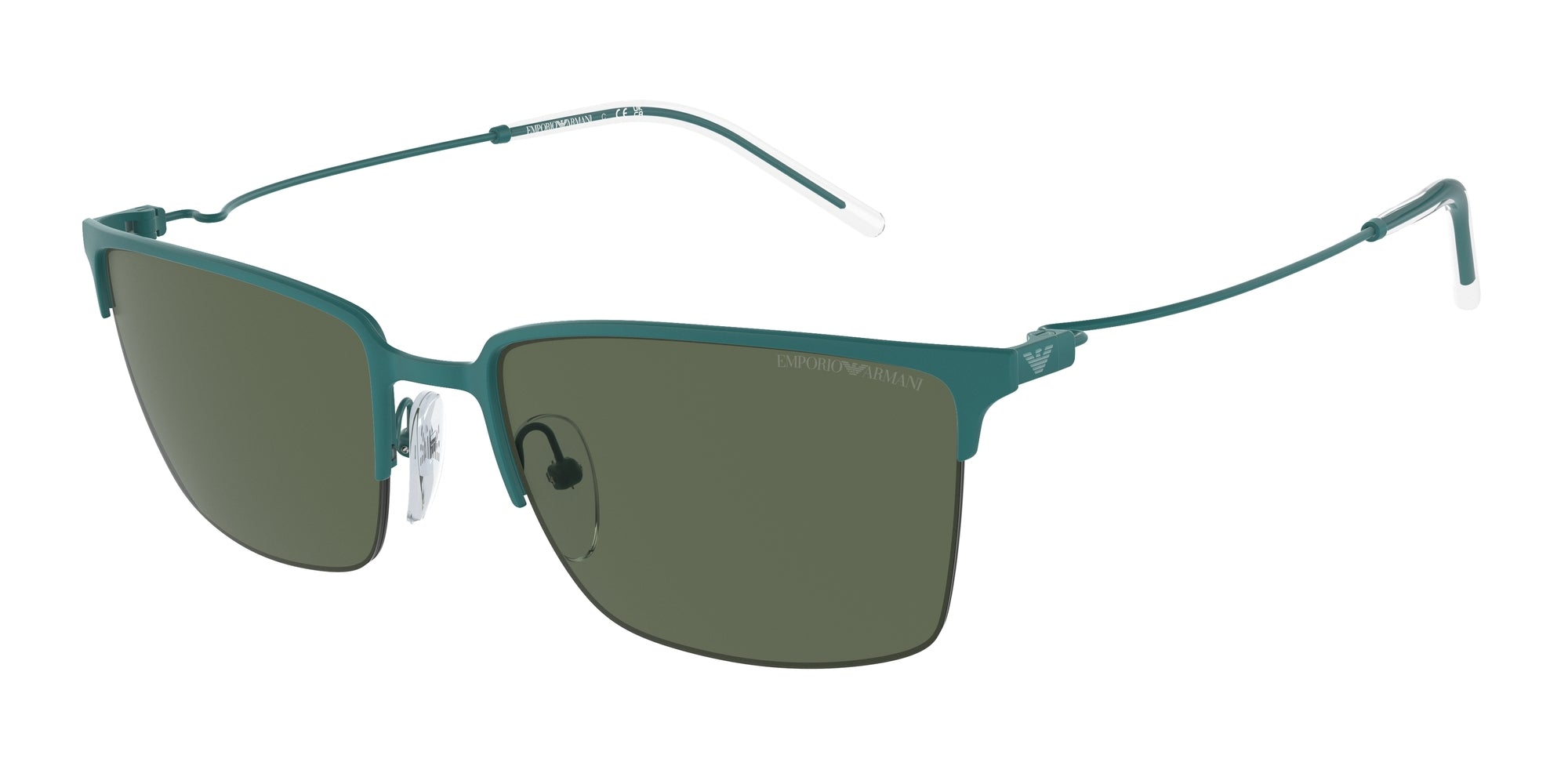 Emporio Armani Uomo Emporio Armani EA2155 337971 Occhiali da sole Metallo Verde Verde Squadrata Normale Emporio Armani Uomo Emporio Armani EA2155 337971 Occhiali da sole Metallo Verde Verde Squadrata Normale