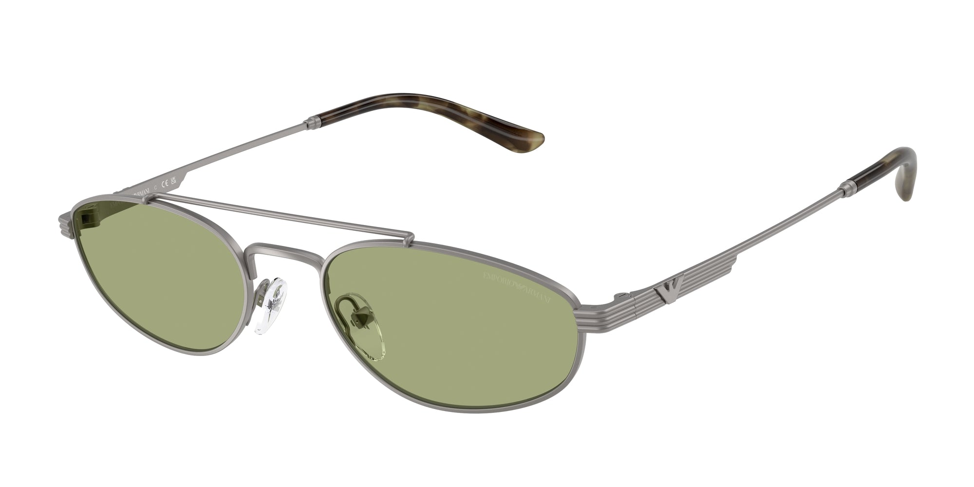 Emporio Armani Uomo Emporio Armani EA2157 300382 Occhiali da sole Metallo Grigio Verde Pilot Normale Emporio Armani Uomo Emporio Armani EA2157 300382 Occhiali da sole Metallo Grigio Verde Pilot Normale