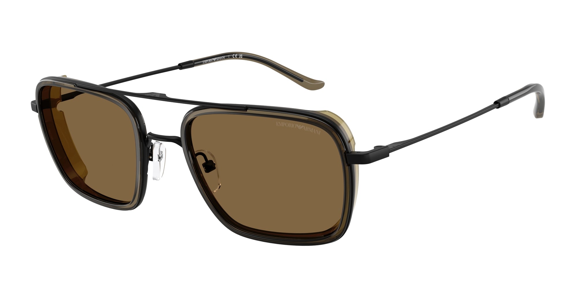Emporio Armani Uomo Emporio Armani EA2162 300171 Occhiali da sole Metallo Nero Verde Squadrata Normale Emporio Armani Uomo Emporio Armani EA2162 300171 Occhiali da sole Metallo Nero Verde Squadrata Normale