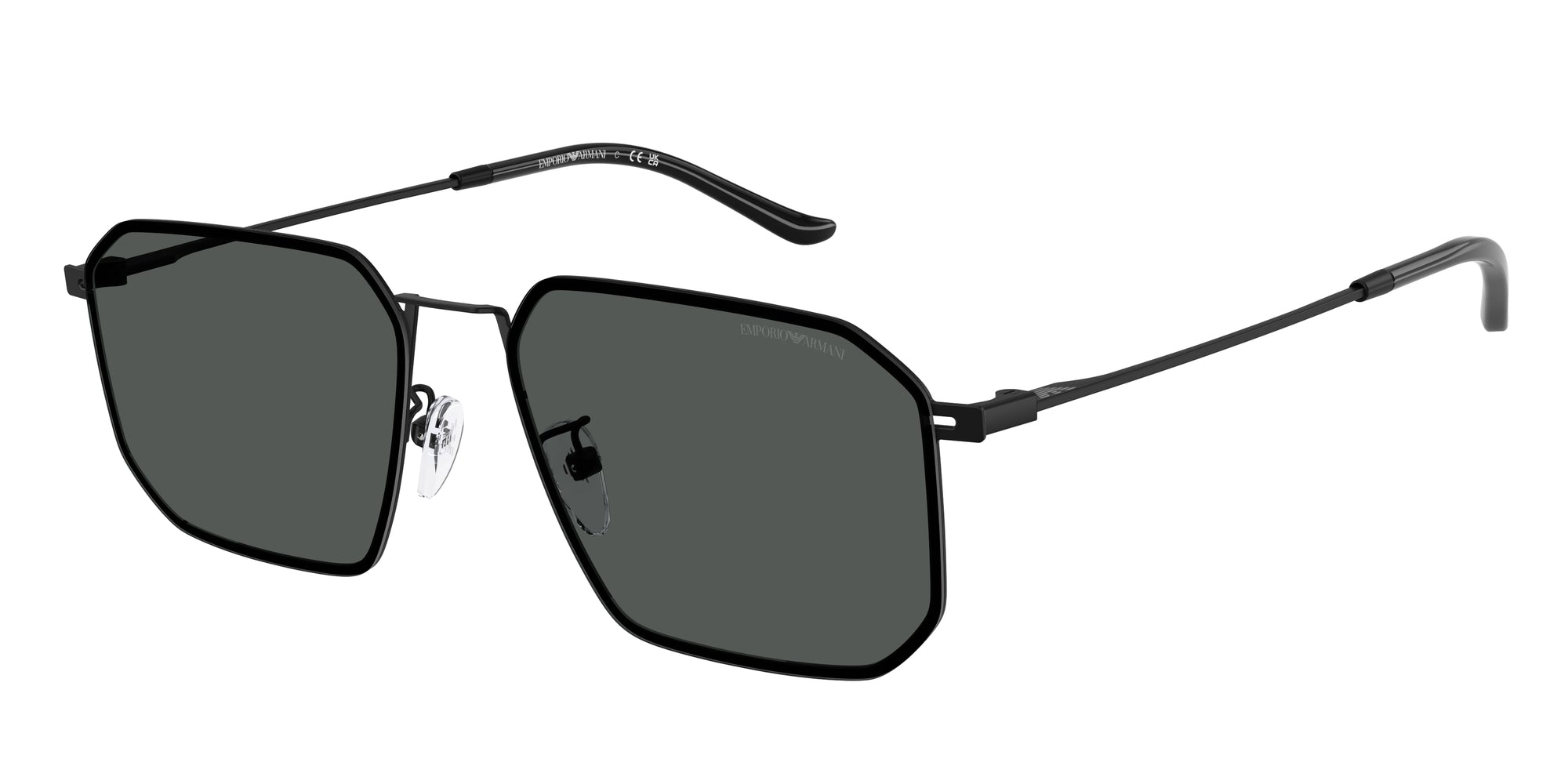 Emporio Armani Uomo Emporio Armani EA2165D 300187 Occhiali da sole Metallo Nero Grigio Geometrica Normale Emporio Armani Uomo Emporio Armani EA2165D 300187 Occhiali da sole Metallo Nero Grigio Geometrica Normale