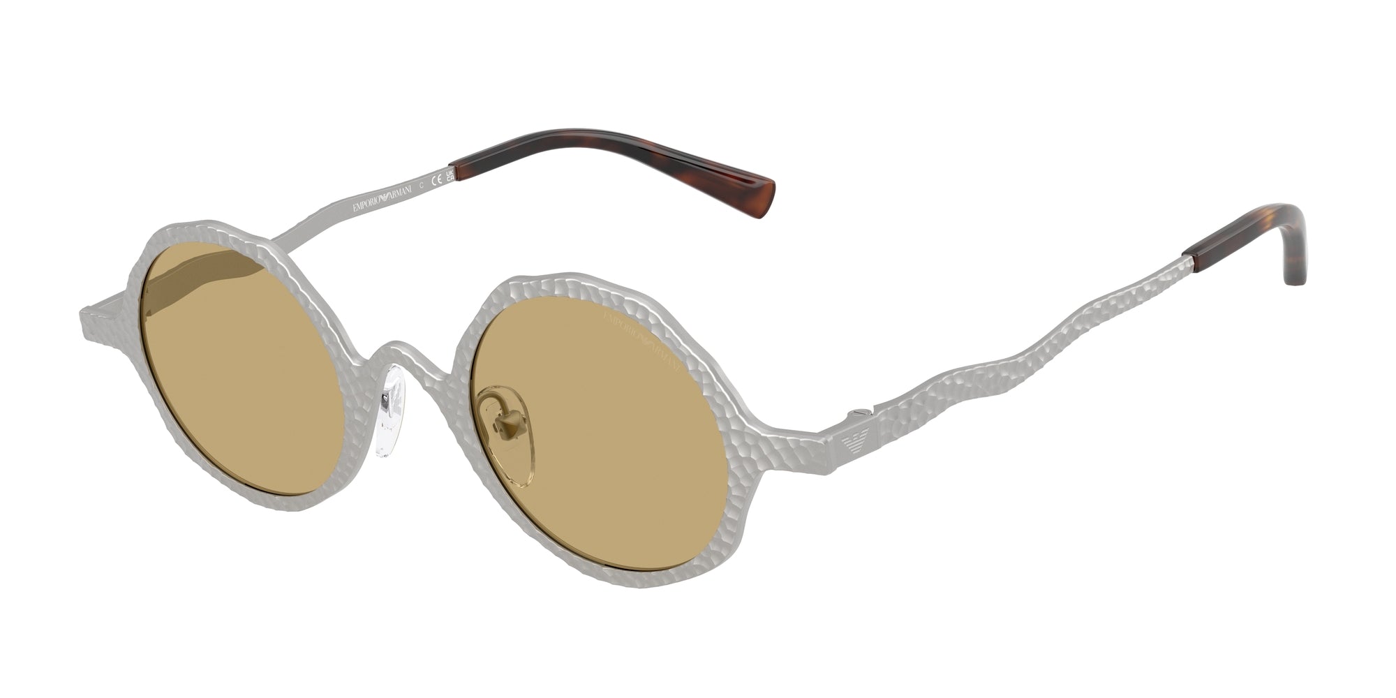 Emporio Armani Uomo Emporio Armani EA2166 3015/2 Occhiali da sole Metallo Argento Verde Rotonda Normale Emporio Armani Uomo Emporio Armani EA2166 3015/2 Occhiali da sole Metallo Argento Verde Rotonda Normale