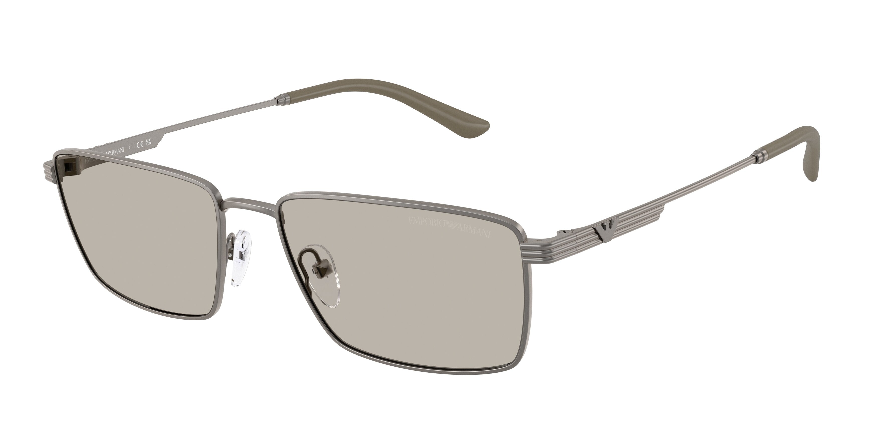 Emporio Armani Uomo Emporio Armani EA2169 3425/3 Occhiali da sole Metallo Grigio Marrone Squadrata Normale Emporio Armani Uomo Emporio Armani EA2169 3425/3 Occhiali da sole Metallo Grigio Marrone Squadrata Normale