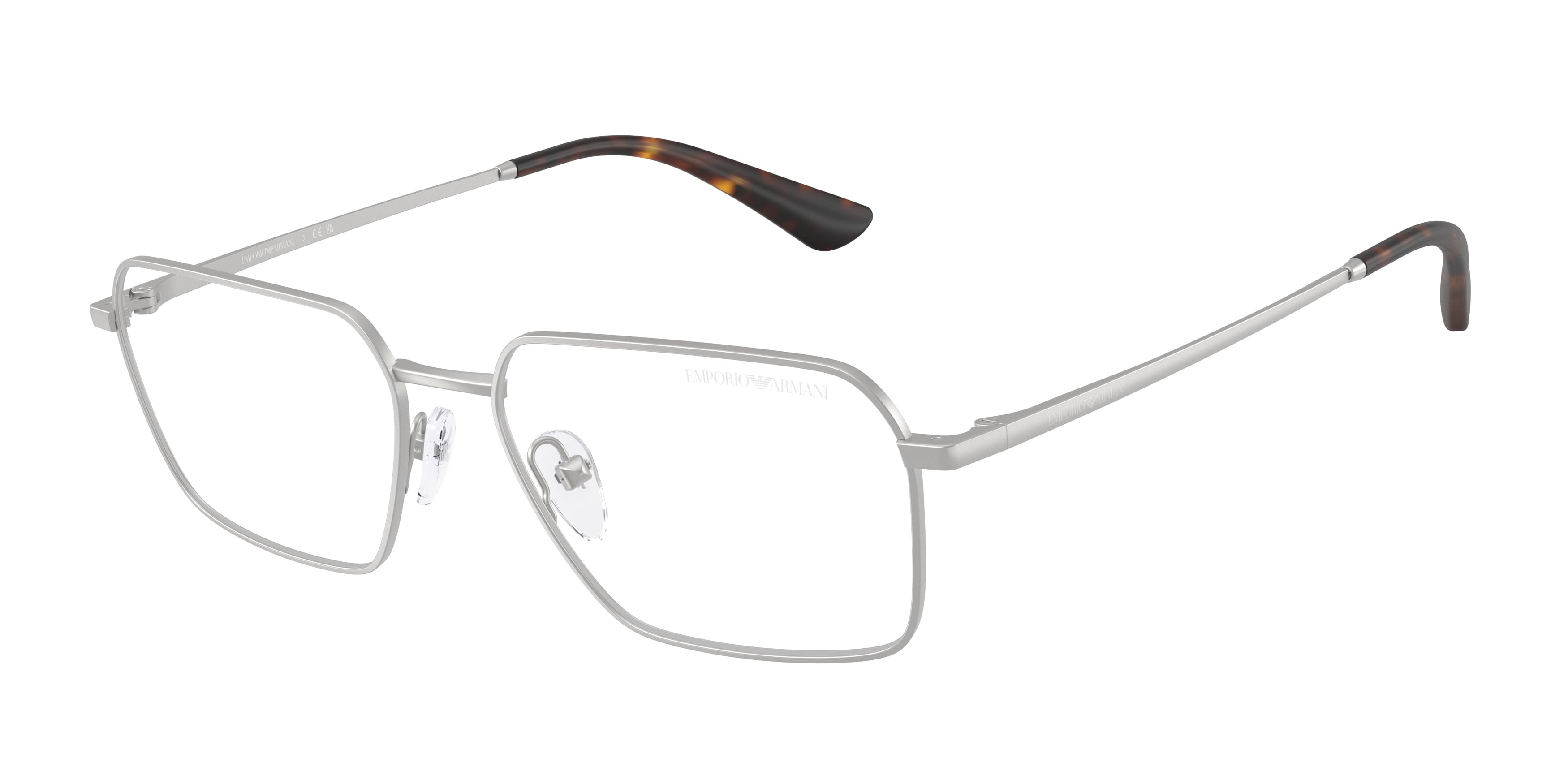 Emporio Armani Uomo Emporio Armani EA2178 30451W Occhiali da sole Metallo Argento Trasparente Geometrica Normale Emporio Armani Uomo Emporio Armani EA2178 30451W Occhiali da sole Metallo Argento Trasparente Geometrica Normale