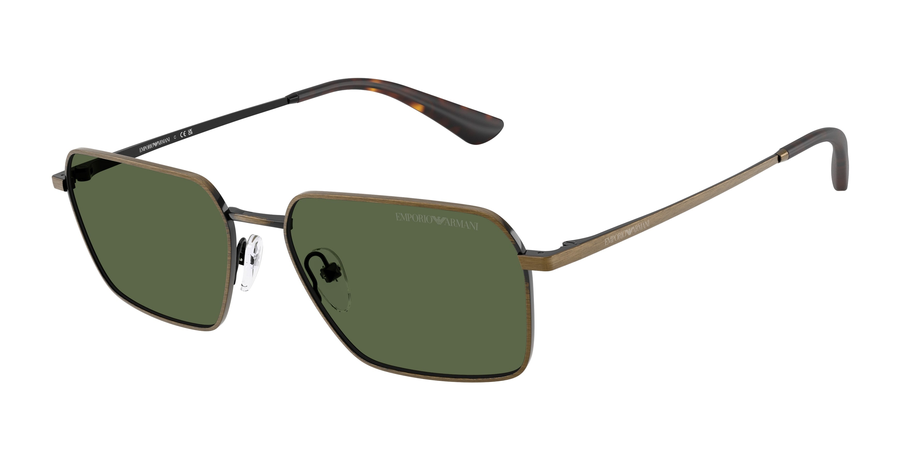 Emporio Armani Uomo Emporio Armani EA2178 344671 Occhiali da sole Metallo Oro Verde Geometrica Normale Emporio Armani Uomo Emporio Armani EA2178 344671 Occhiali da sole Metallo Oro Verde Geometrica Normale