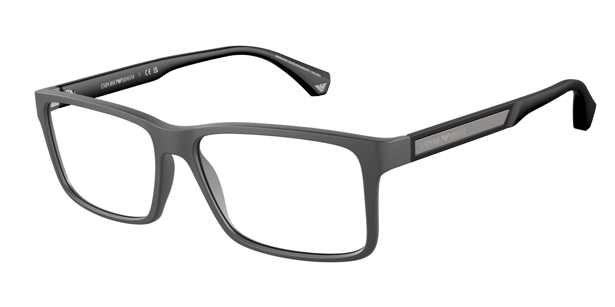 Emporio Armani Uomo Emporio Armani EA3038 5126 Montature da vista Peek Grigio Squadrata Normale Emporio Armani Uomo Emporio Armani EA3038 5126 Montature da vista Peek Grigio Squadrata Normale