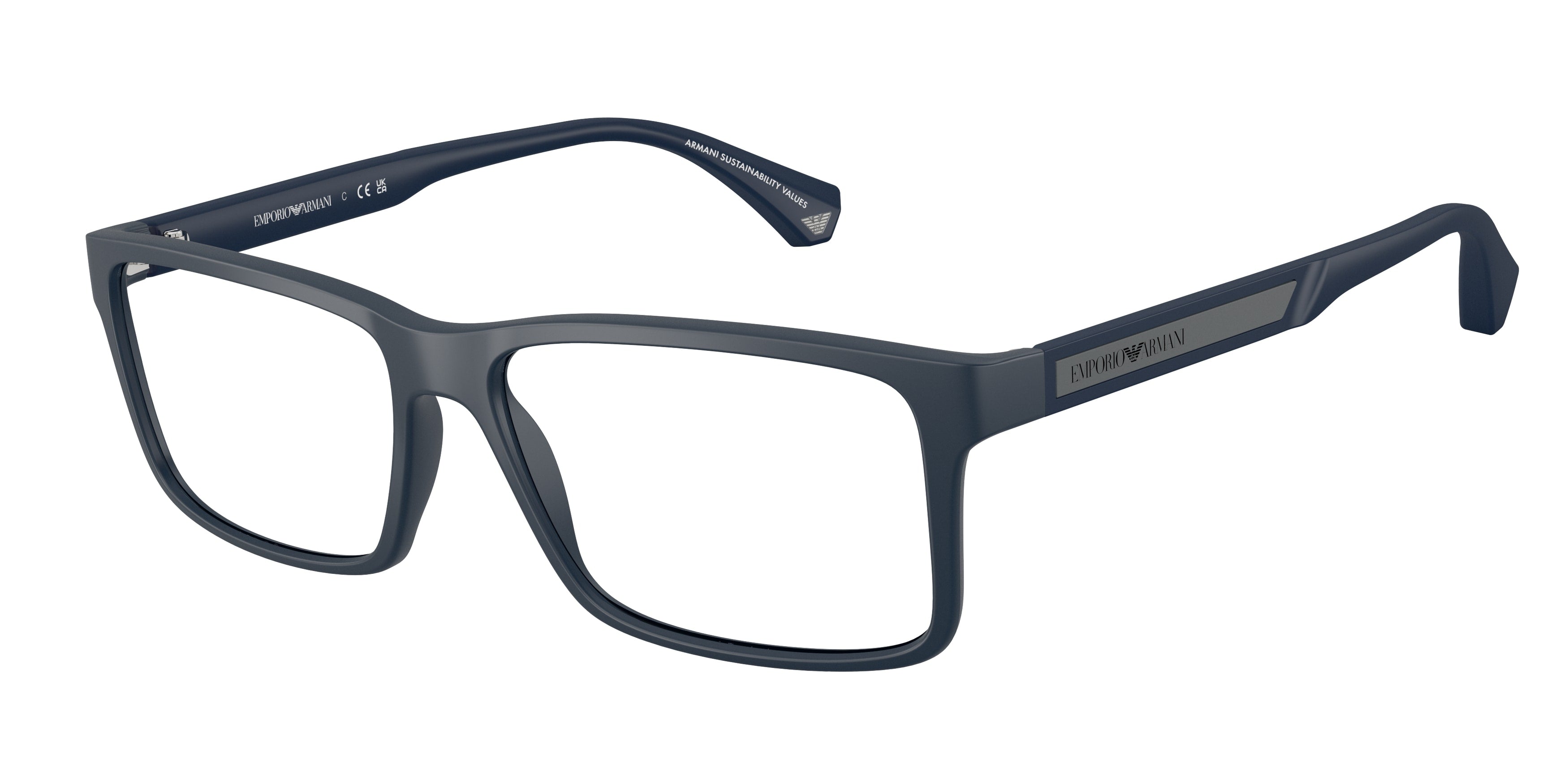 Emporio Armani Uomo Emporio Armani EA3038 6185 Montature da vista Peek Blu Trasparente Squadrata Normale Emporio Armani Uomo Emporio Armani EA3038 6185 Montature da vista Peek Blu Trasparente Squadrata Normale