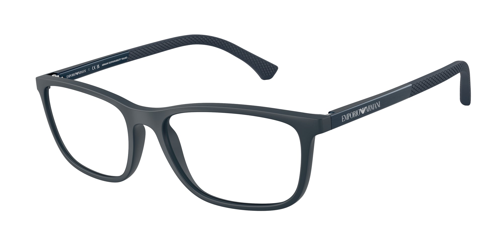 Emporio Armani Uomo Emporio Armani EA3069 6189 Montature da vista Iniettato Blu Squadrata Normale