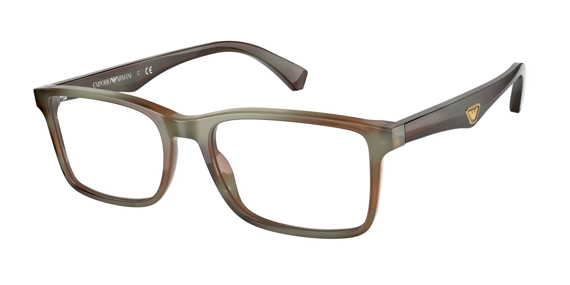 Emporio Armani Uomo Emporio Armani EA3175 5023 Montature da vista Plastica Marrone Squadrata Emporio Armani Uomo Emporio Armani EA3175 5023 Montature da vista Plastica Marrone Squadrata