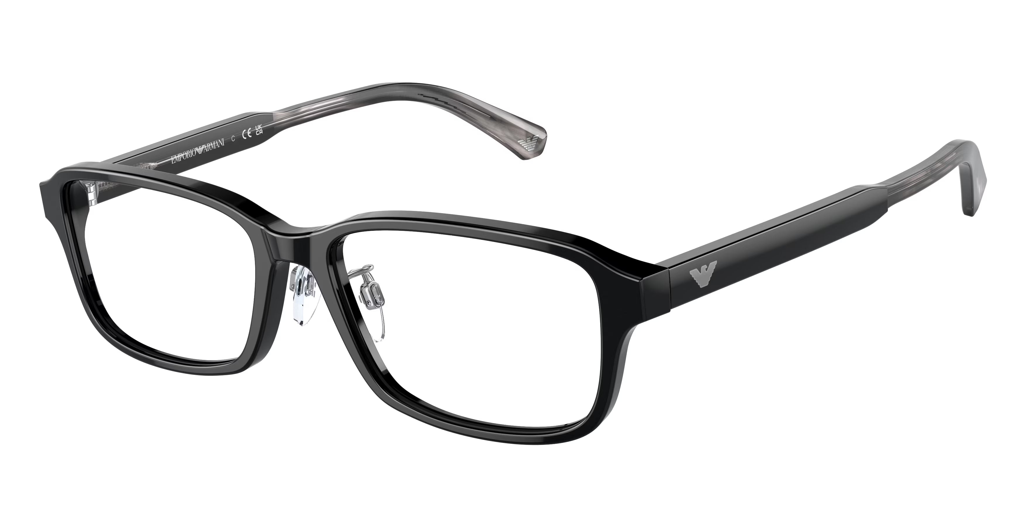 Emporio Armani Uomo Emporio Armani EA3215D 5017 Montature da vista Acetato Nero Pillow Normale Emporio Armani Uomo Emporio Armani EA3215D 5017 Montature da vista Acetato Nero Pillow Normale