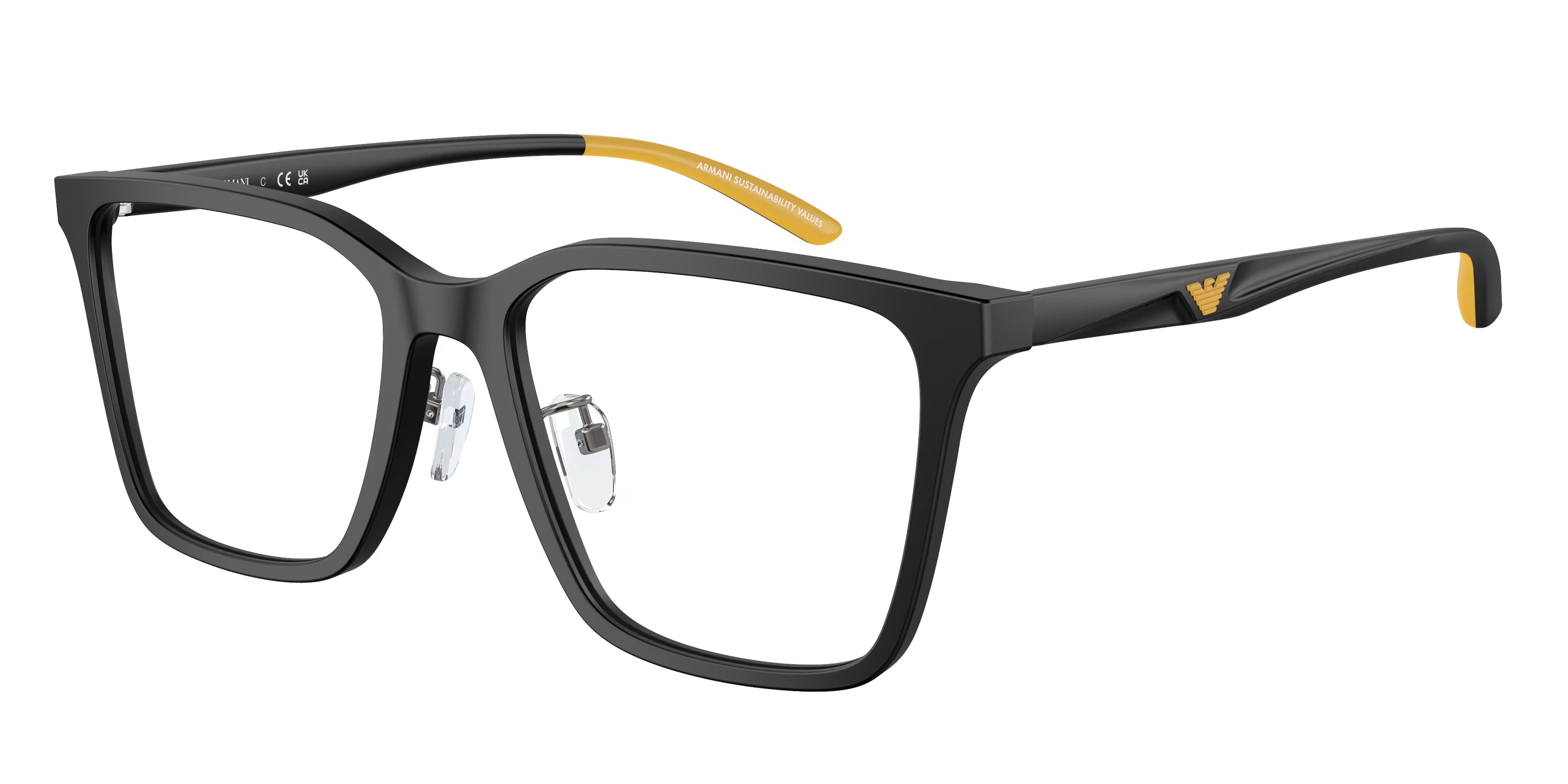 Emporio Armani Uomo Emporio Armani EA3232D 5001 Montature da vista Acetato Nero Trasparente Squadrata Normale Emporio Armani Uomo Emporio Armani EA3232D 5001 Montature da vista Acetato Nero Trasparente Squadrata Normale