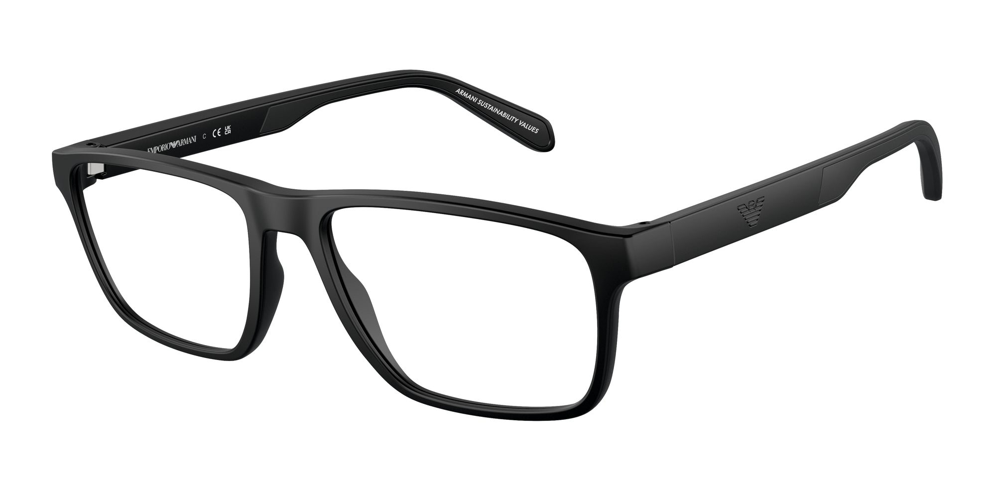 Emporio Armani Uomo Emporio Armani EA3233 5001 Montature da vista Iniettato Nero Trasparente Squadrata Normale Emporio Armani Uomo Emporio Armani EA3233 5001 Montature da vista Iniettato Nero Trasparente Squadrata Normale
