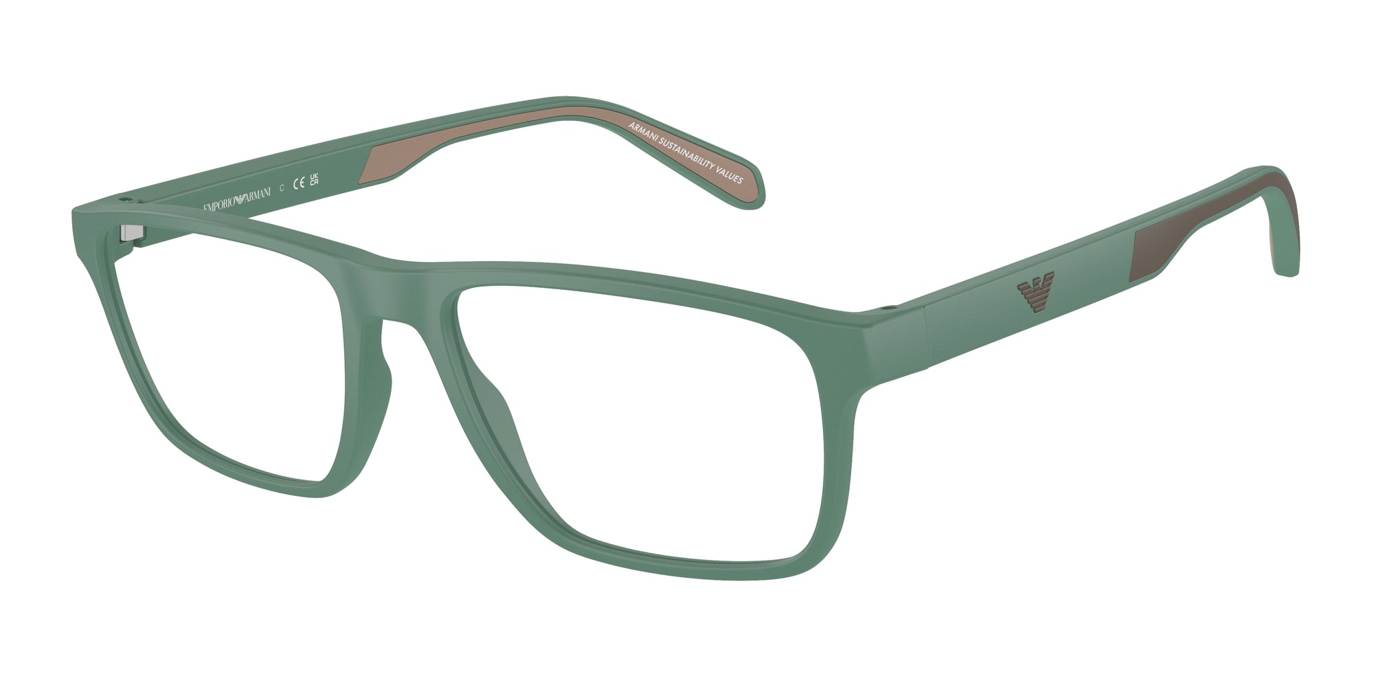 Emporio Armani Uomo Emporio Armani EA3233 6102 Montature da vista Iniettato Verde Trasparente Squadrata Normale Emporio Armani Uomo Emporio Armani EA3233 6102 Montature da vista Iniettato Verde Trasparente Squadrata Normale