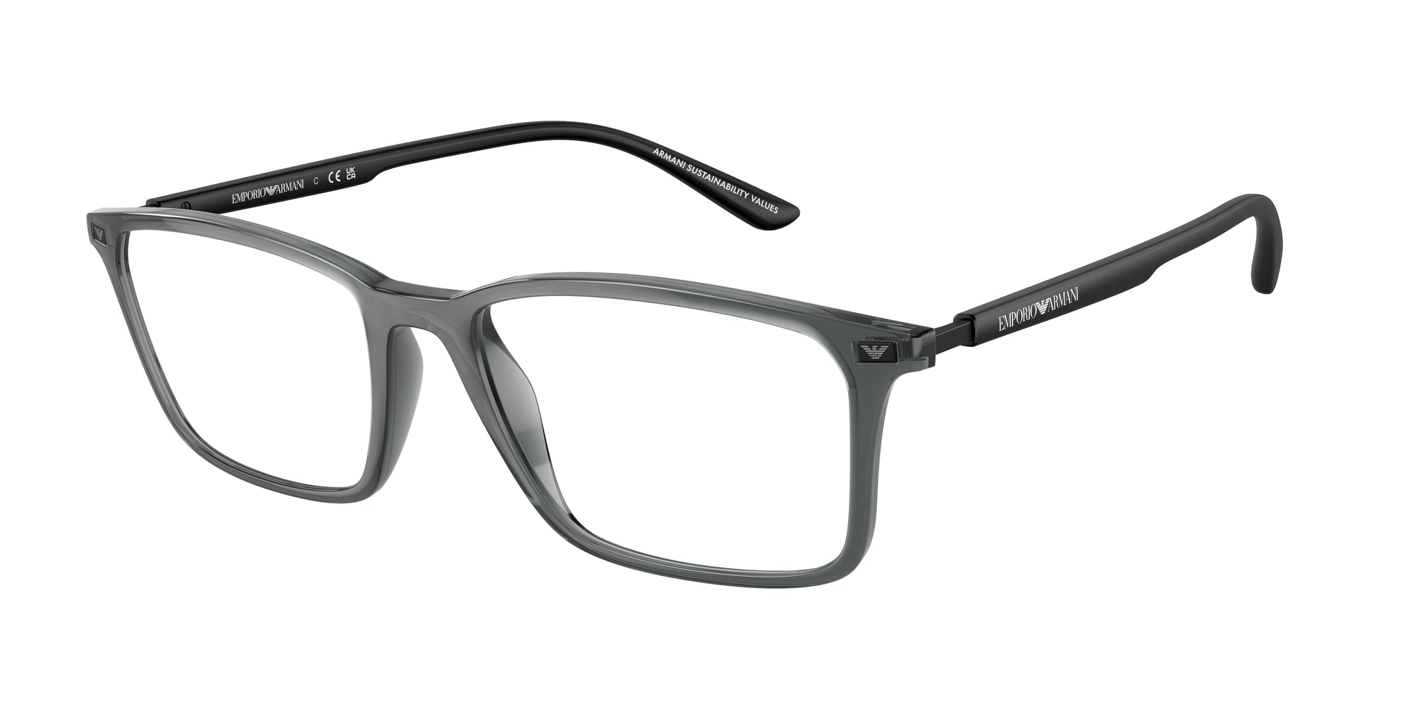 Emporio Armani Uomo Emporio Armani EA3237 6106 Montature da vista Iniettato Grigio Squadrata Normale Emporio Armani Uomo Emporio Armani EA3237 6106 Montature da vista Iniettato Grigio Squadrata Normale