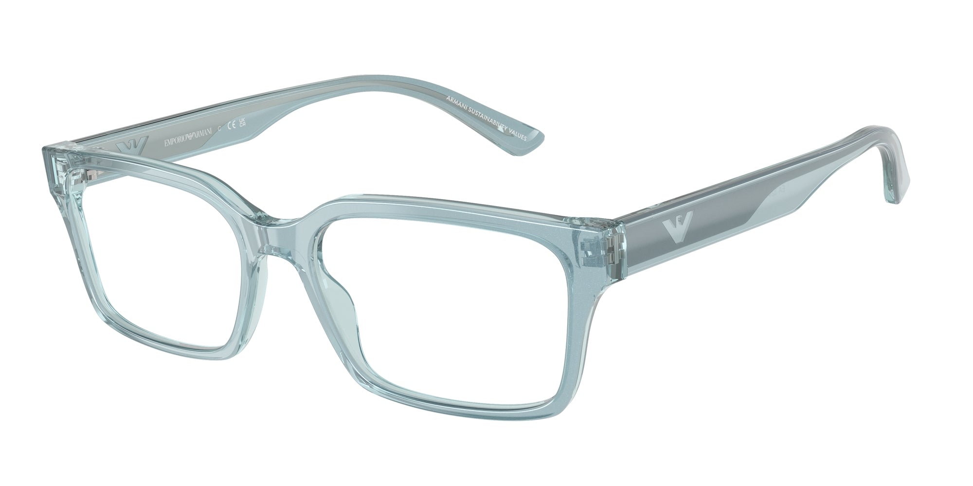 Emporio Armani Uomo Emporio Armani EA3244 6178 Montature da vista Acetato Azzurro Squadrata Normale Emporio Armani Uomo Emporio Armani EA3244 6178 Montature da vista Acetato Azzurro Squadrata Normale