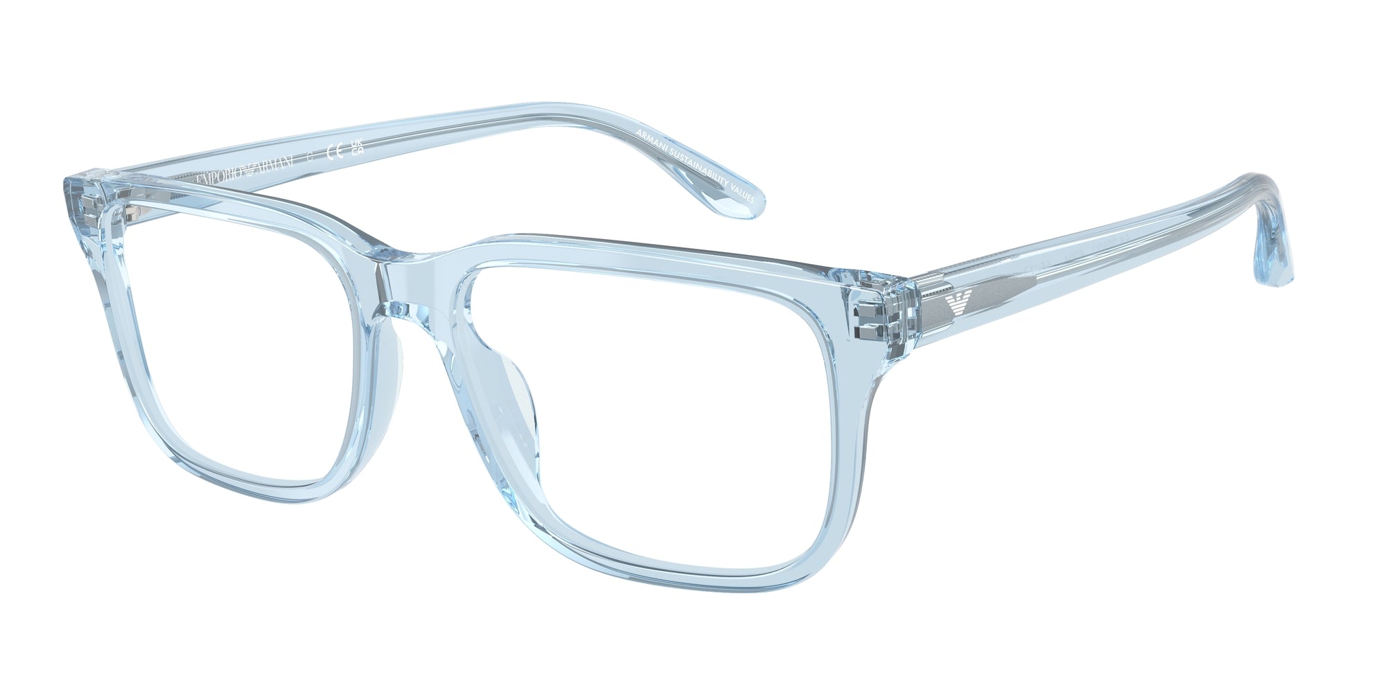 Emporio Armani Uomo Emporio Armani EA3250U 6204 Montature da vista Acetato Blu Squadrata Normale Emporio Armani Uomo Emporio Armani EA3250U 6204 Montature da vista Acetato Blu Squadrata Normale