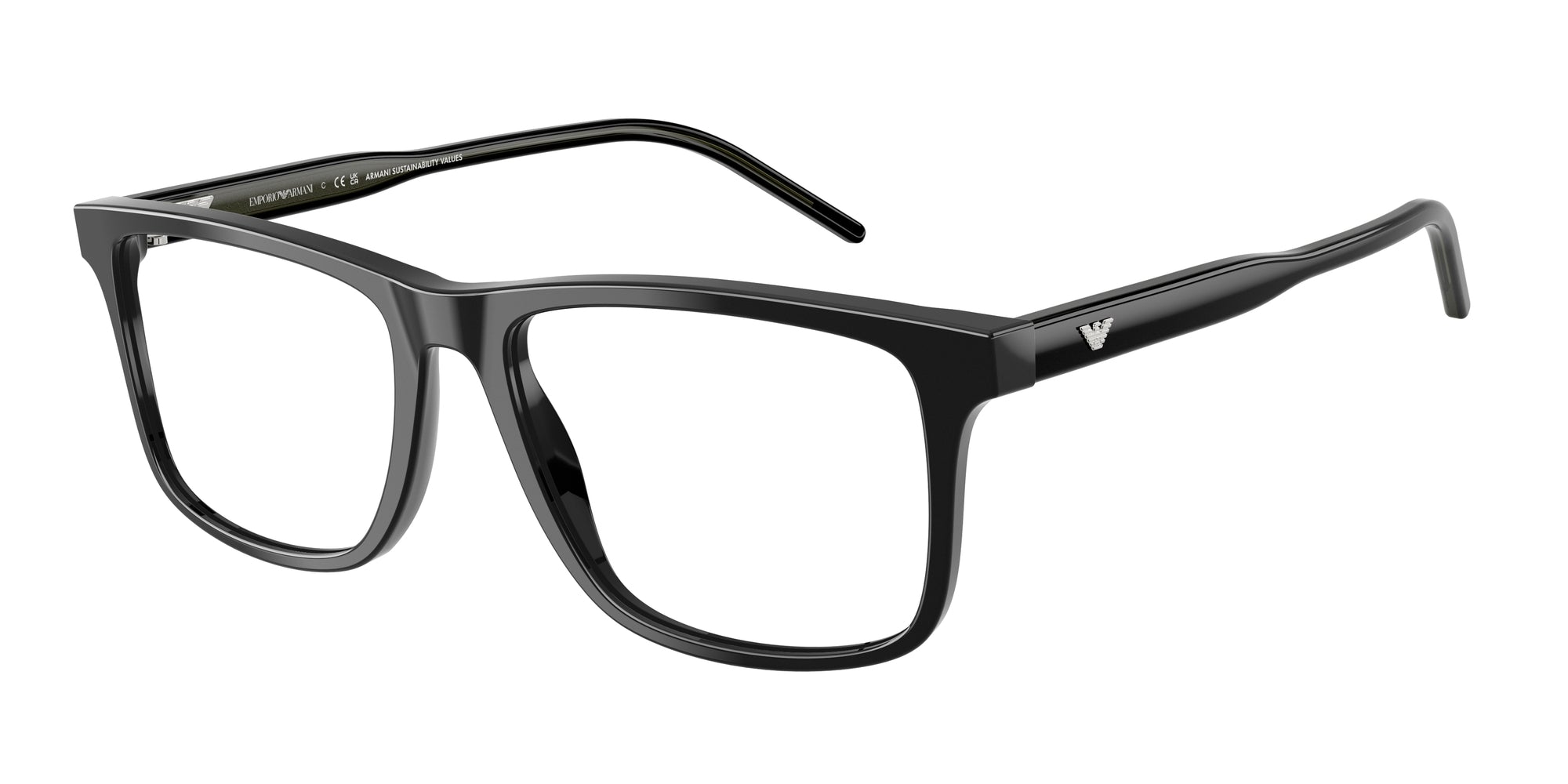 Emporio Armani Uomo Emporio Armani EA3257 5017 Montature da vista Acetato Nero Squadrata Normale Emporio Armani Uomo Emporio Armani EA3257 5017 Montature da vista Acetato Nero Squadrata Normale
