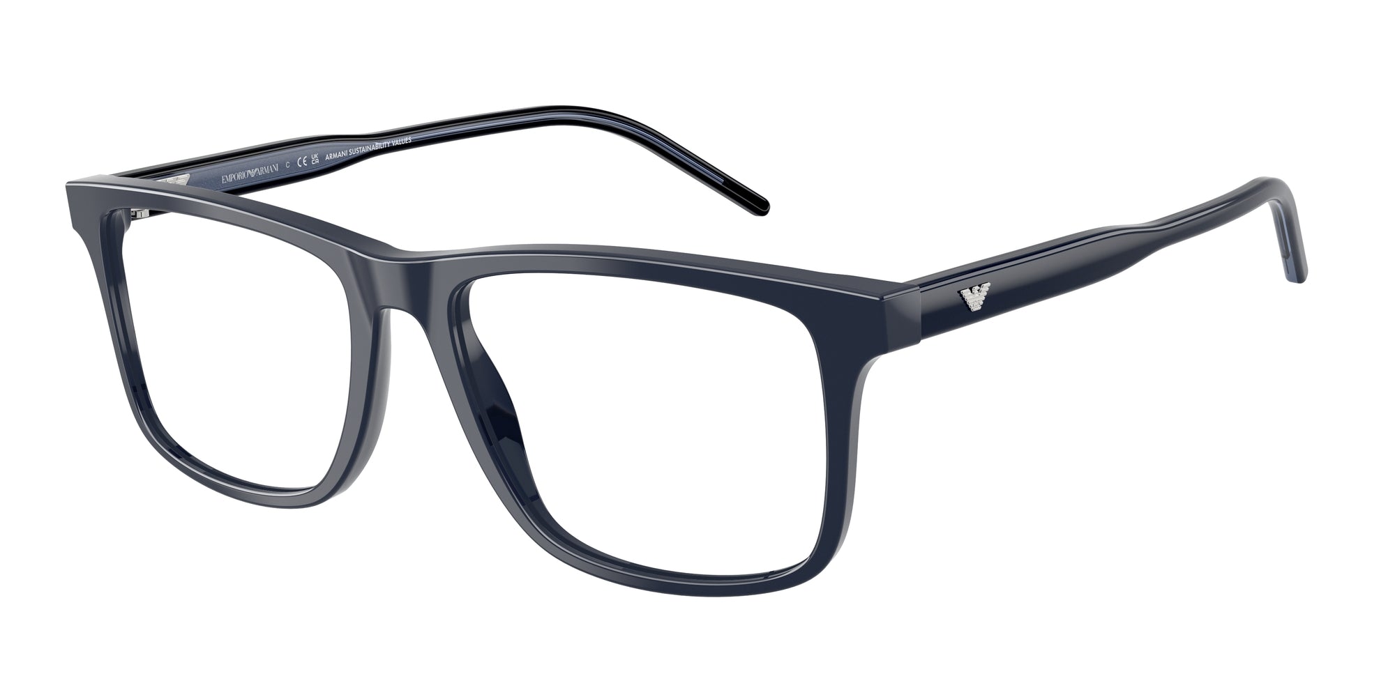 Emporio Armani Uomo Emporio Armani EA3257 6256 Montature da vista Acetato Blu Squadrata Normale Emporio Armani Uomo Emporio Armani EA3257 6256 Montature da vista Acetato Blu Squadrata Normale