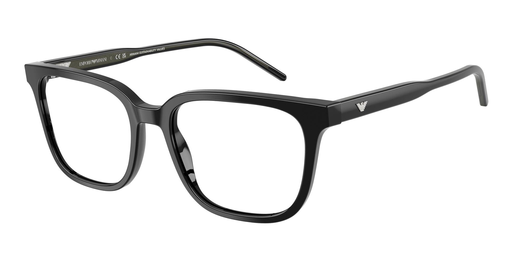 Emporio Armani Uomo Emporio Armani EA3258 5017 Montature da vista Acetato Nero Squadrata Normale Emporio Armani Uomo Emporio Armani EA3258 5017 Montature da vista Acetato Nero Squadrata Normale