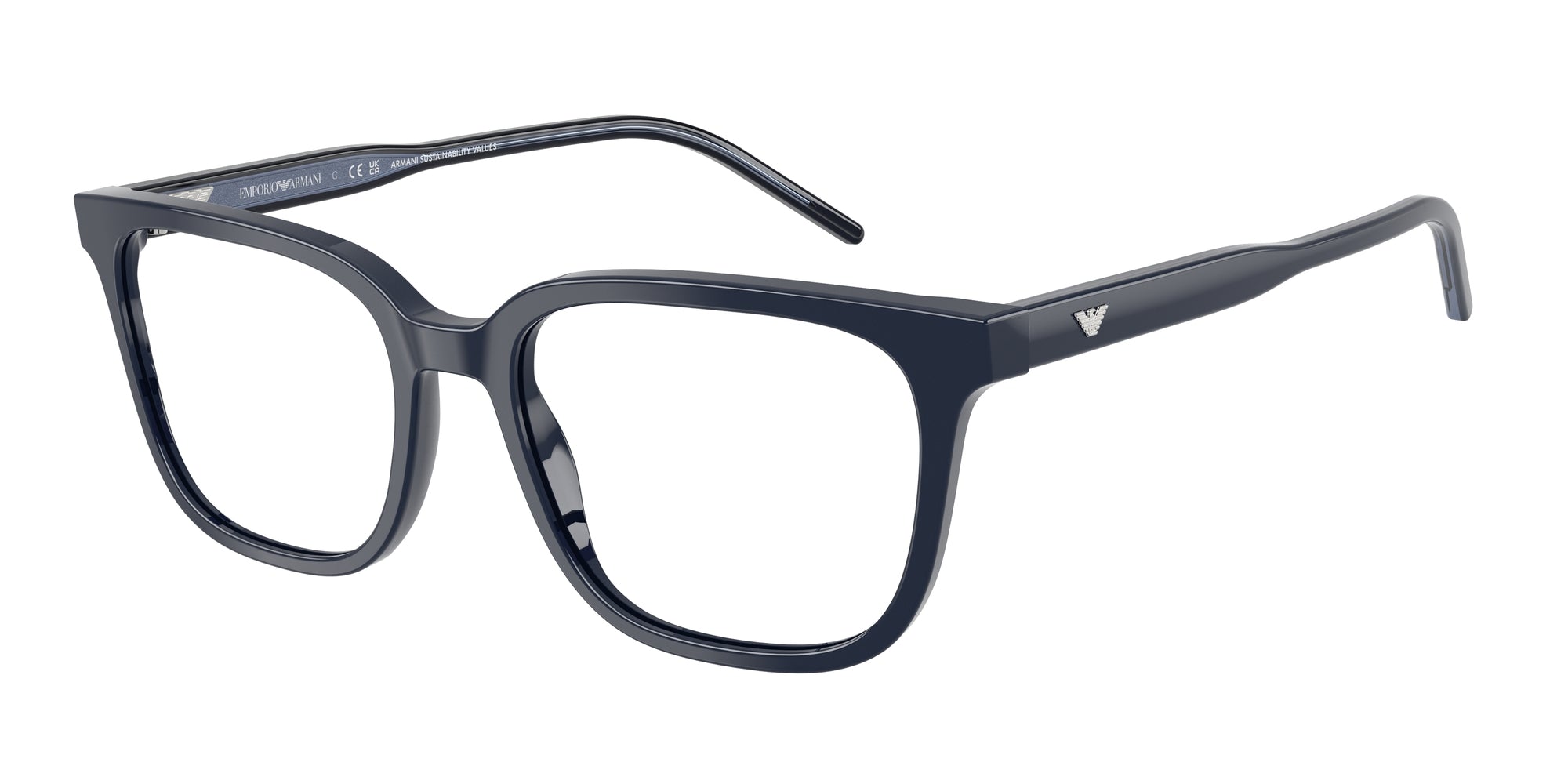 Emporio Armani Uomo Emporio Armani EA3258 6256 Montature da vista Acetato Blu Squadrata Normale Emporio Armani Uomo Emporio Armani EA3258 6256 Montature da vista Acetato Blu Squadrata Normale