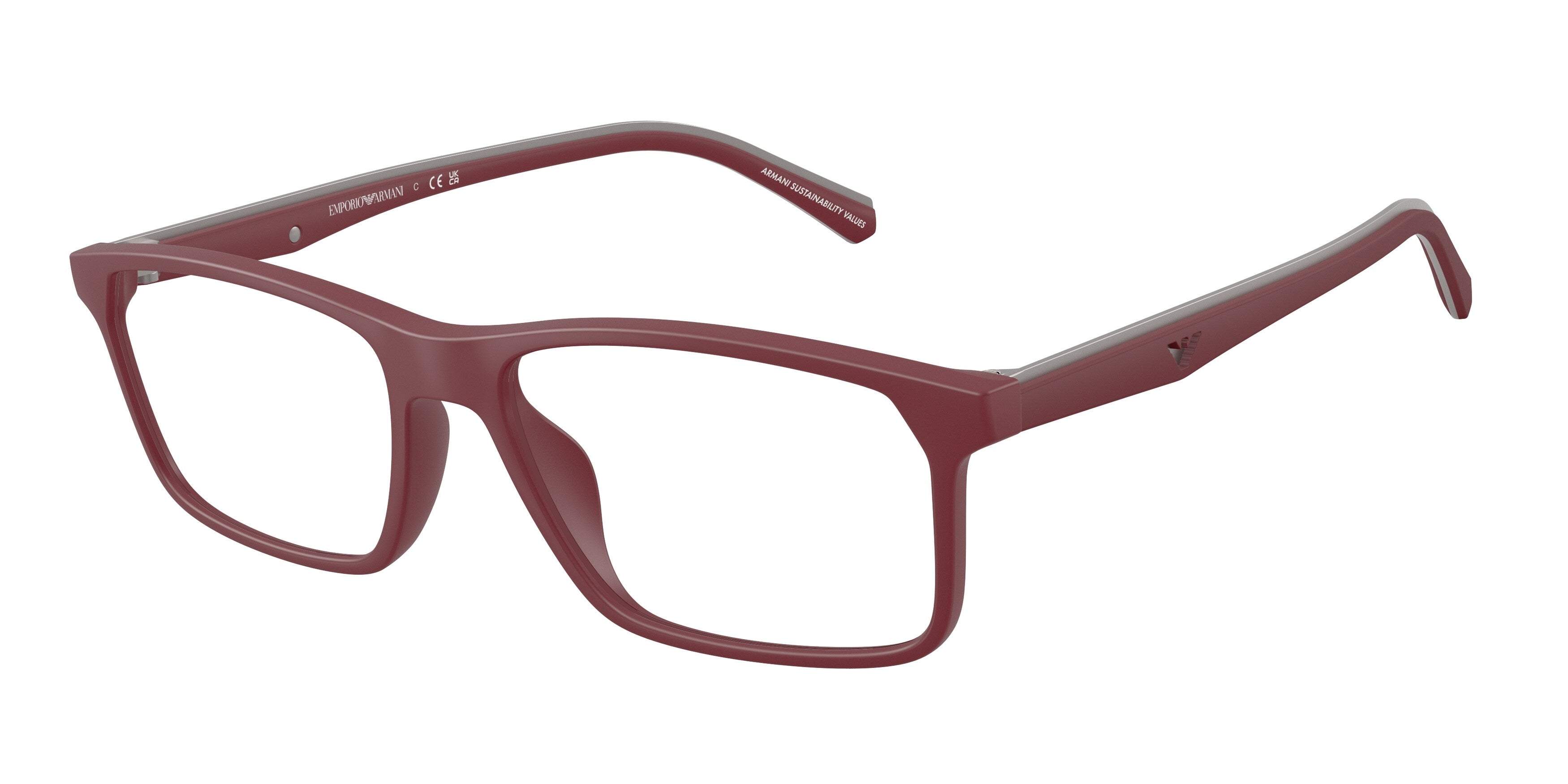 Emporio Armani Uomo Emporio Armani EA3266U 5261 Montature da vista Iniettato Rosso Pillow Normale Emporio Armani Uomo Emporio Armani EA3266U 5261 Montature da vista Iniettato Rosso Pillow Normale