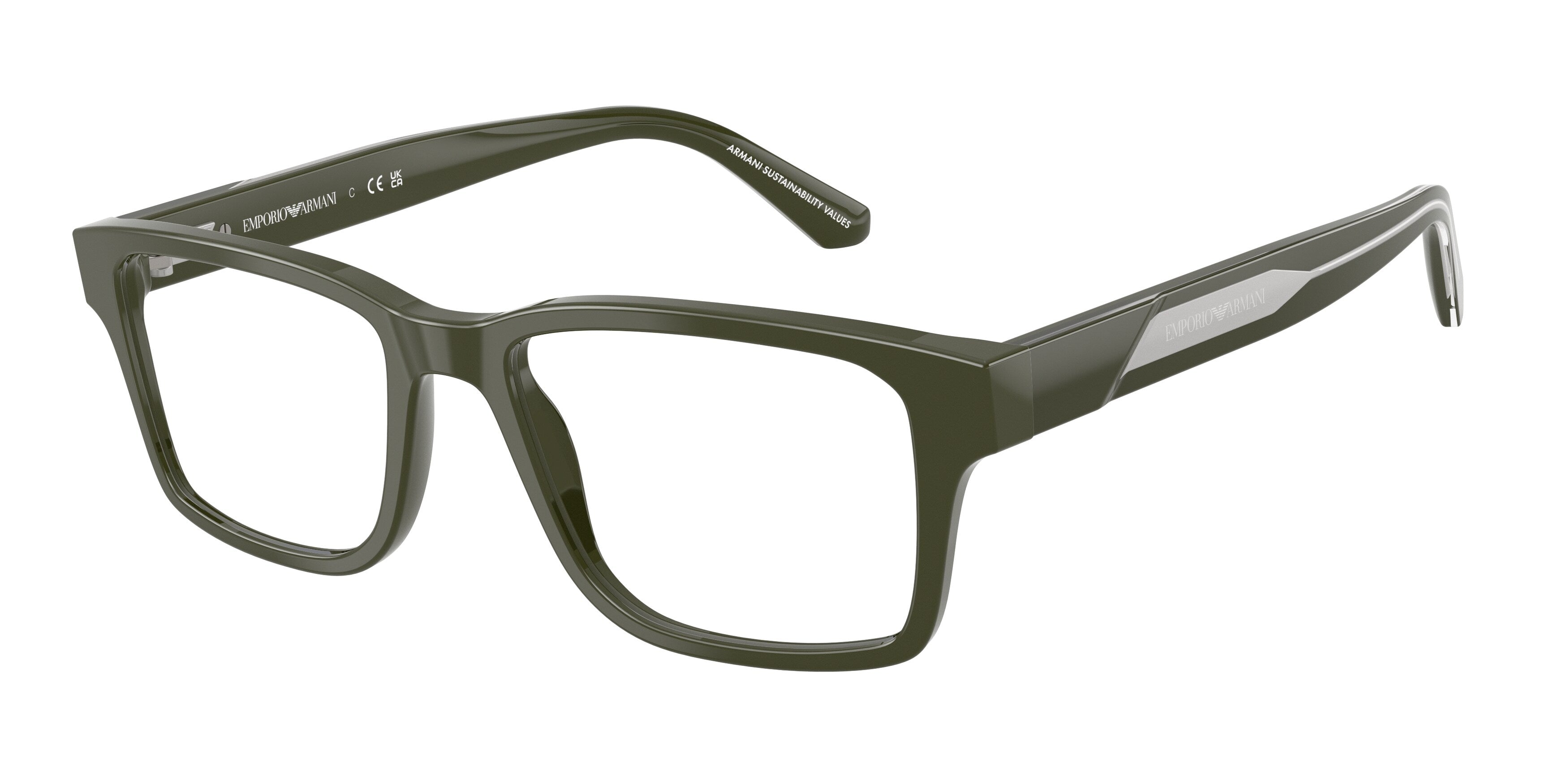 Emporio Armani Uomo Emporio Armani EA3271 6321 Montature da vista Acetato Verde Squadrata Normale Emporio Armani Uomo Emporio Armani EA3271 6321 Montature da vista Acetato Verde Squadrata Normale
