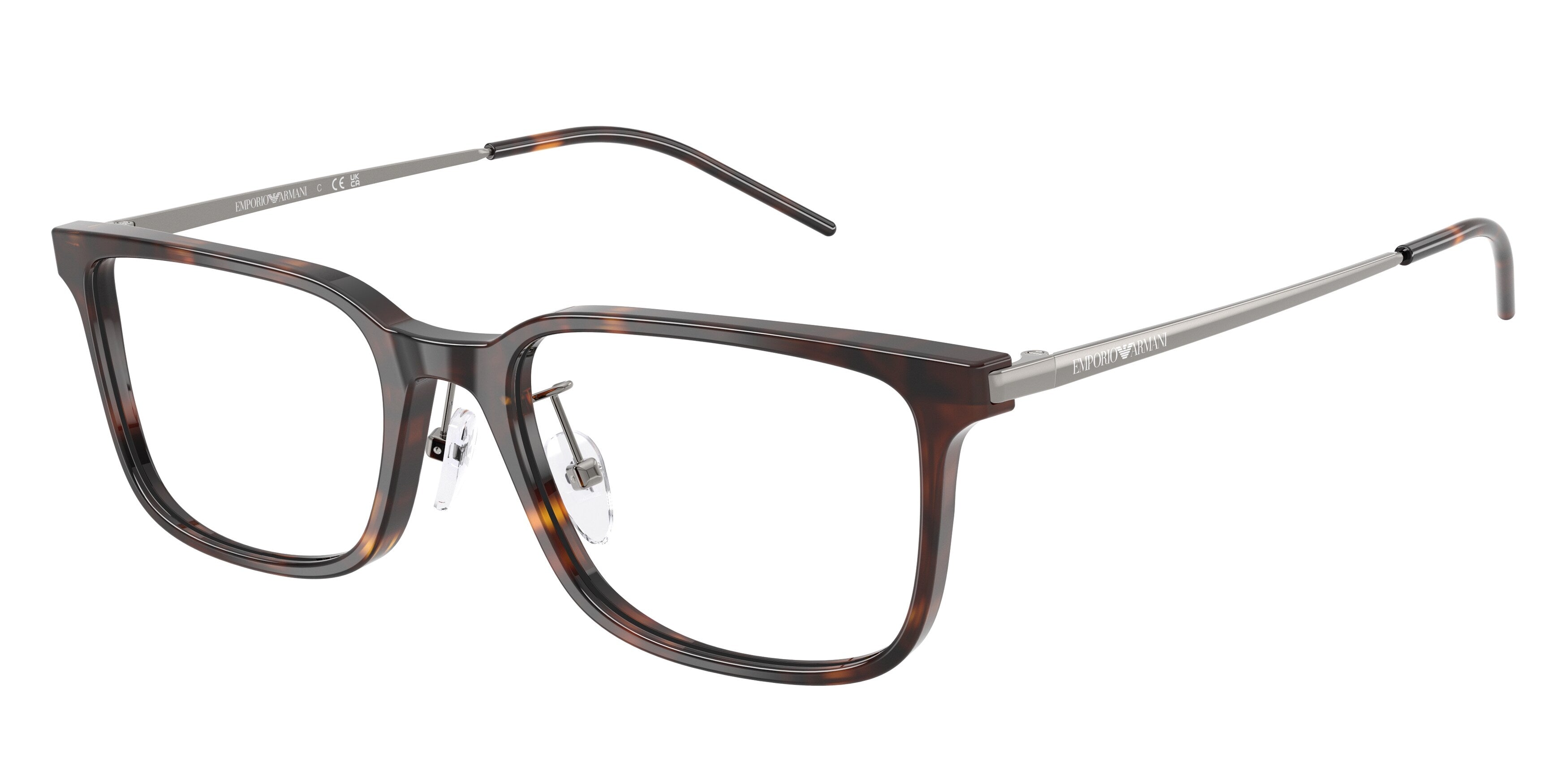 Emporio Armani Uomo Emporio Armani EA3275D 5026 Montature da vista Acetato Tartaruga Trasparente Squadrata Normale