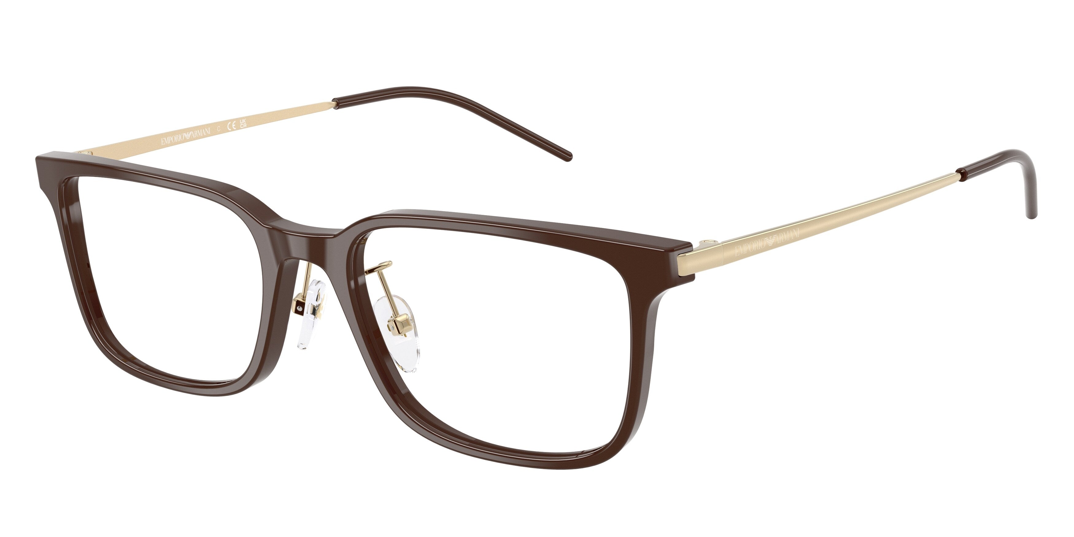 Emporio Armani Uomo Emporio Armani EA3275D 6336 Montature da vista Acetato Marrone Squadrata Normale Emporio Armani Uomo Emporio Armani EA3275D 6336 Montature da vista Acetato Marrone Squadrata Normale