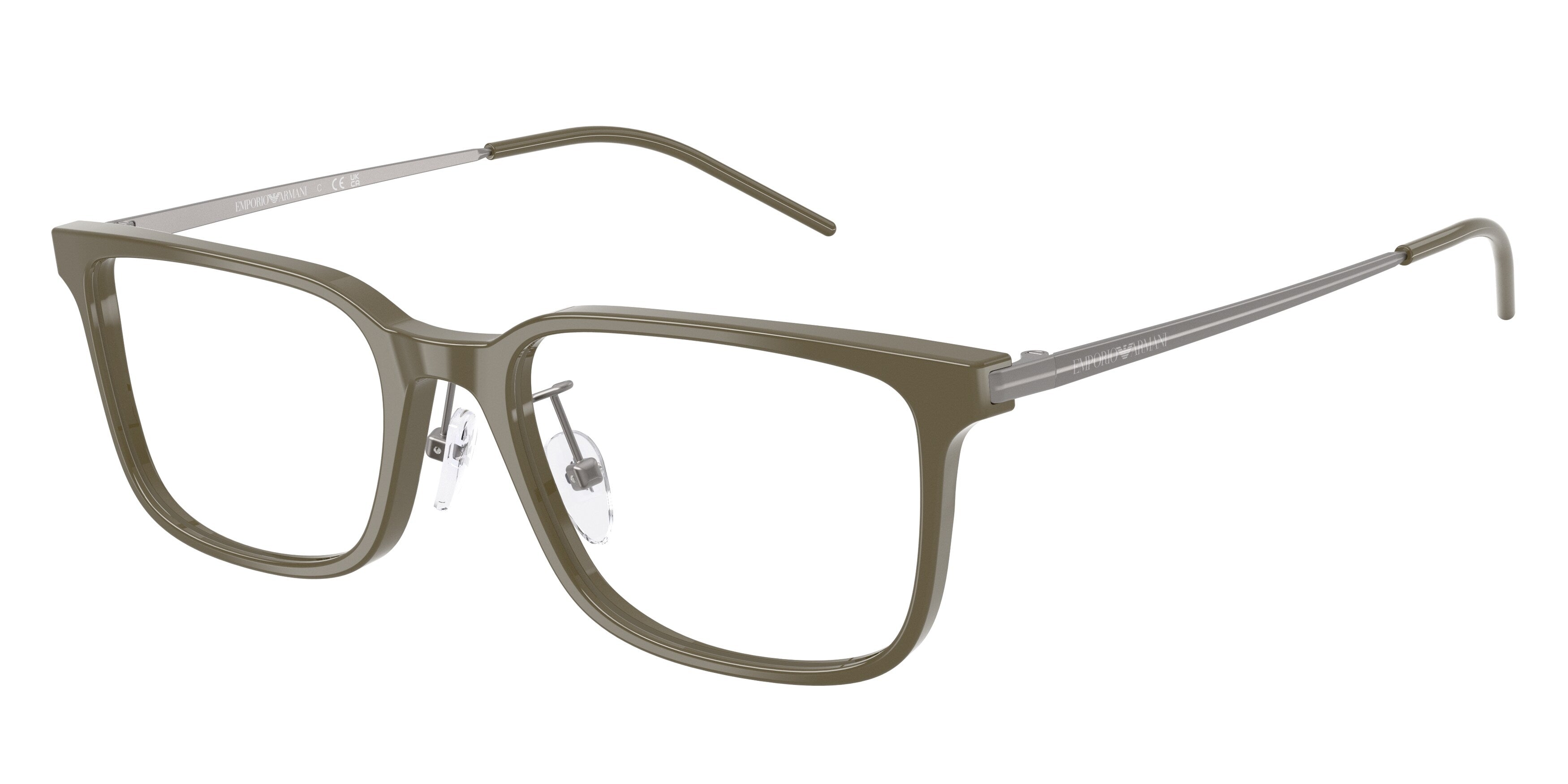 Emporio Armani Uomo Emporio Armani EA3275D 6337 Montature da vista Acetato Verde Squadrata Normale