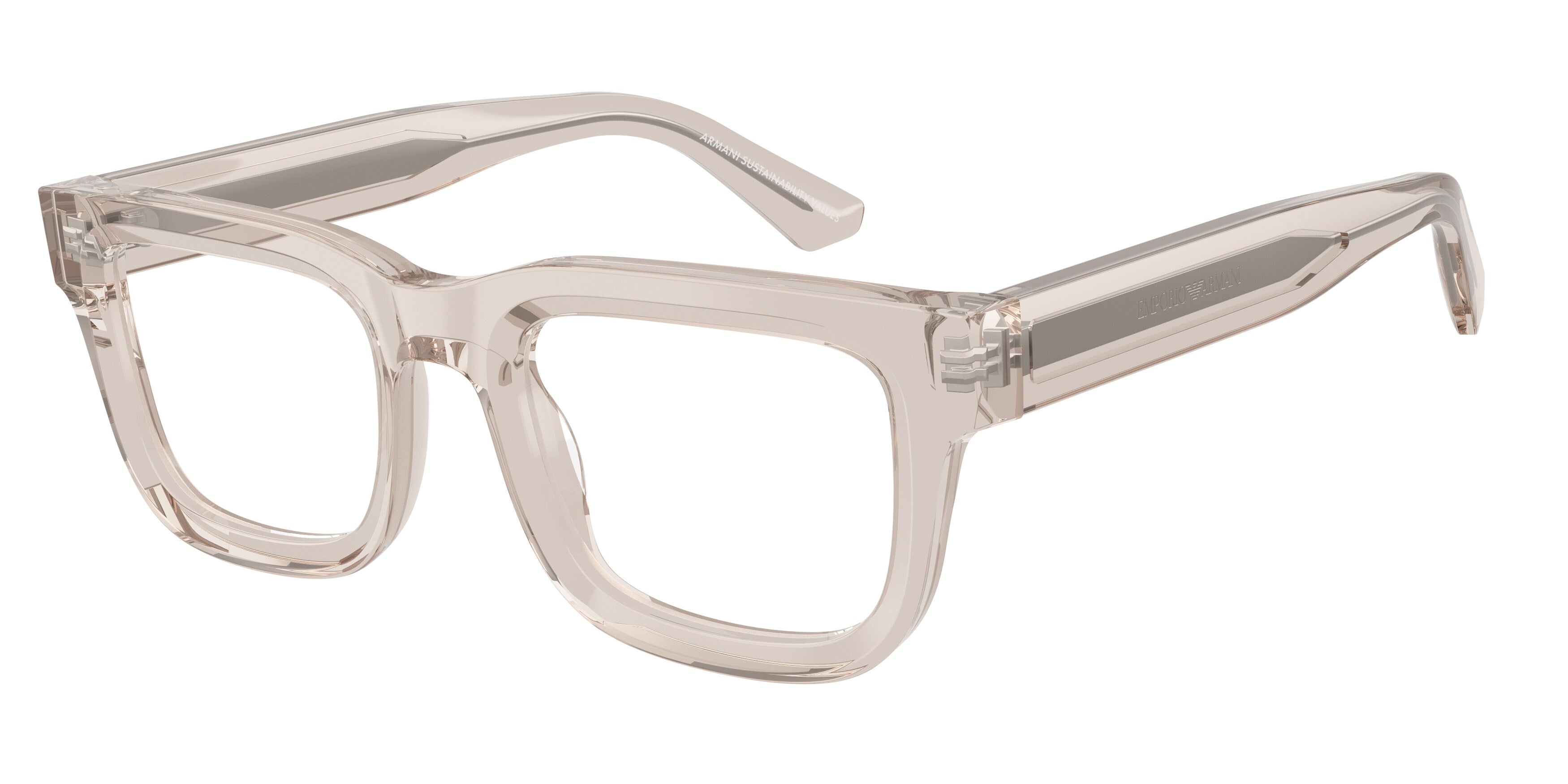 Emporio Armani Uomo Emporio Armani EA3279 6363 Montature da vista Acetato Marrone Trasparente Squadrata Normale Emporio Armani Uomo Emporio Armani EA3279 6363 Montature da vista Acetato Marrone Trasparente Squadrata Normale