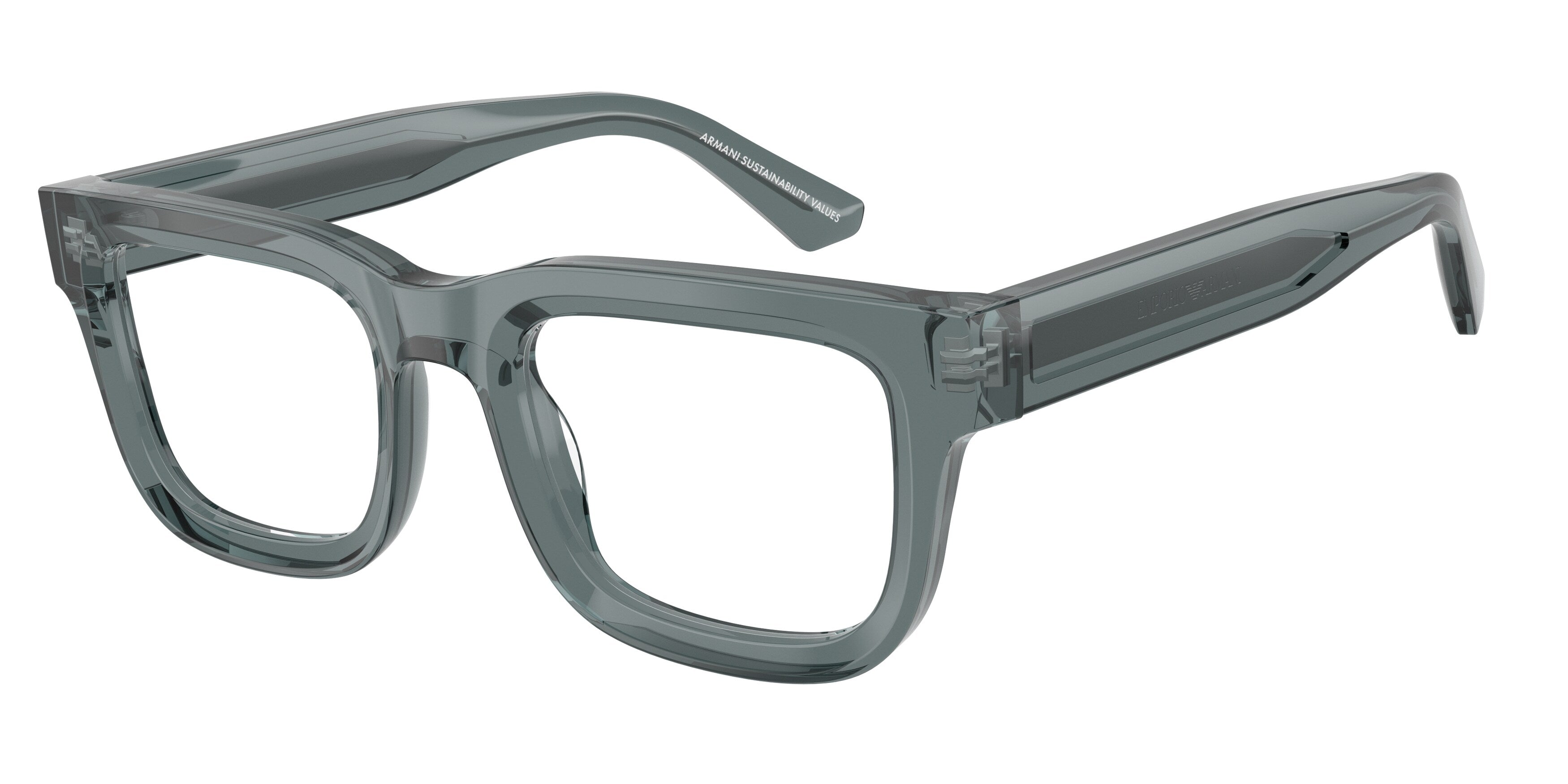 Emporio Armani Uomo Emporio Armani EA3279 6364 Montature da vista Acetato Grigio Trasparente Squadrata Normale Emporio Armani Uomo Emporio Armani EA3279 6364 Montature da vista Acetato Grigio Trasparente Squadrata Normale