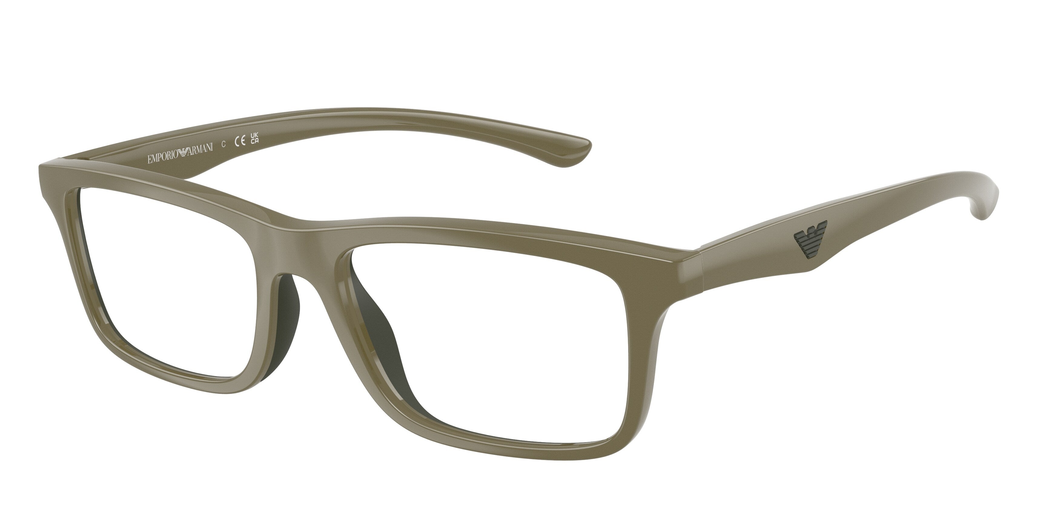Emporio Armani Uomo Emporio Armani EA3285U 5437 Montature da vista Iniettato Marrone Trasparente Squadrata Normale Emporio Armani Uomo Emporio Armani EA3285U 5437 Montature da vista Iniettato Marrone Trasparente Squadrata Normale