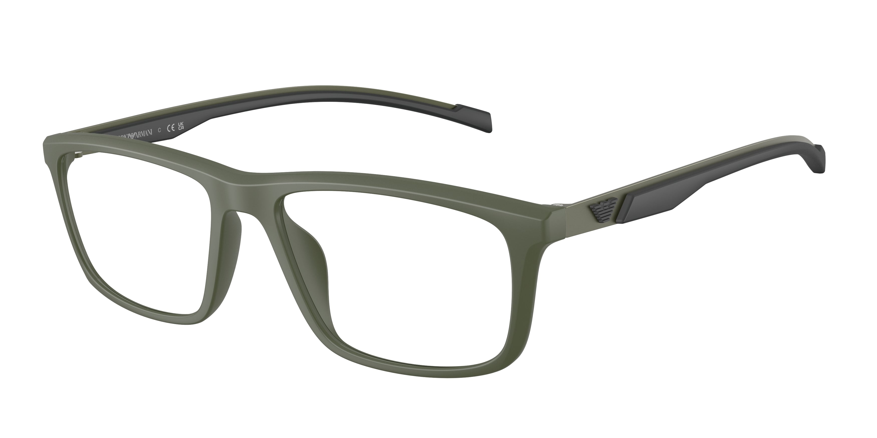 Emporio Armani Uomo Emporio Armani EA3286U 6184 Montature da vista Iniettato Verde Trasparente Squadrata Normale Emporio Armani Uomo Emporio Armani EA3286U 6184 Montature da vista Iniettato Verde Trasparente Squadrata Normale