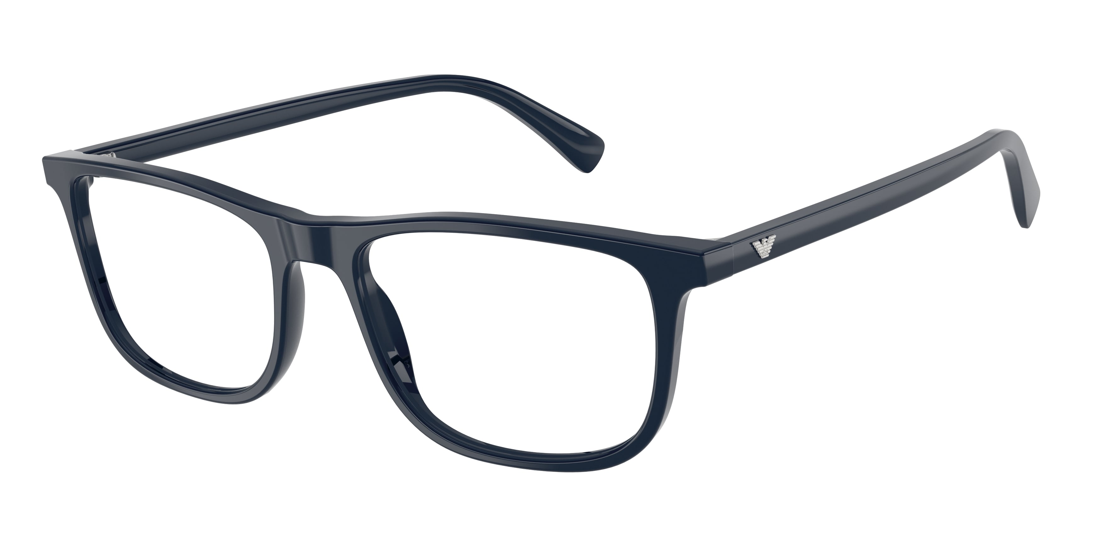 Emporio Armani Uomo Emporio Armani EA3287 6453 Montature da vista Acetato Blu Trasparente Pillow Normale