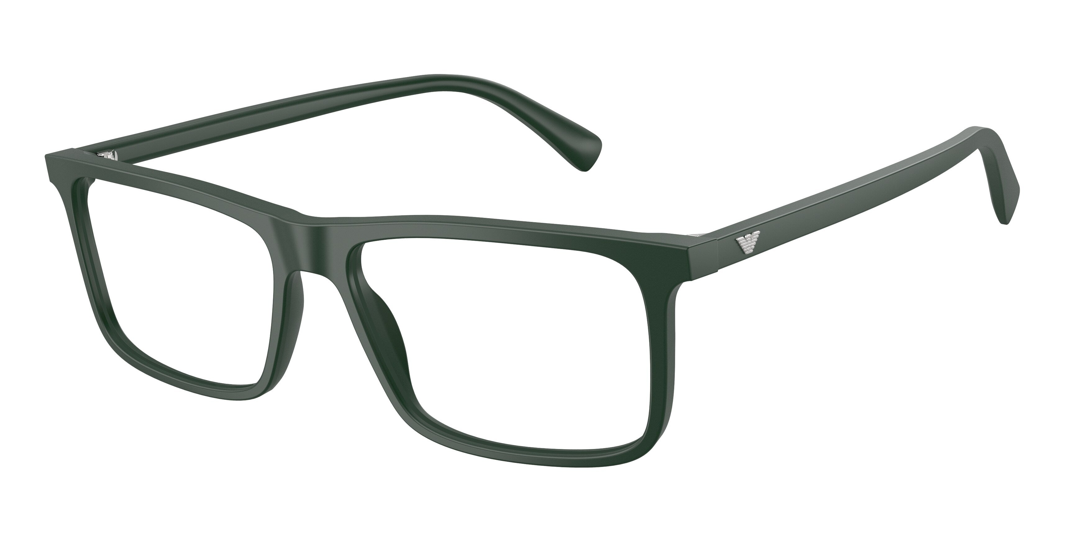 Emporio Armani Uomo Emporio Armani EA3288 6173 Montature da vista Acetato Verde Trasparente Squadrata Normale