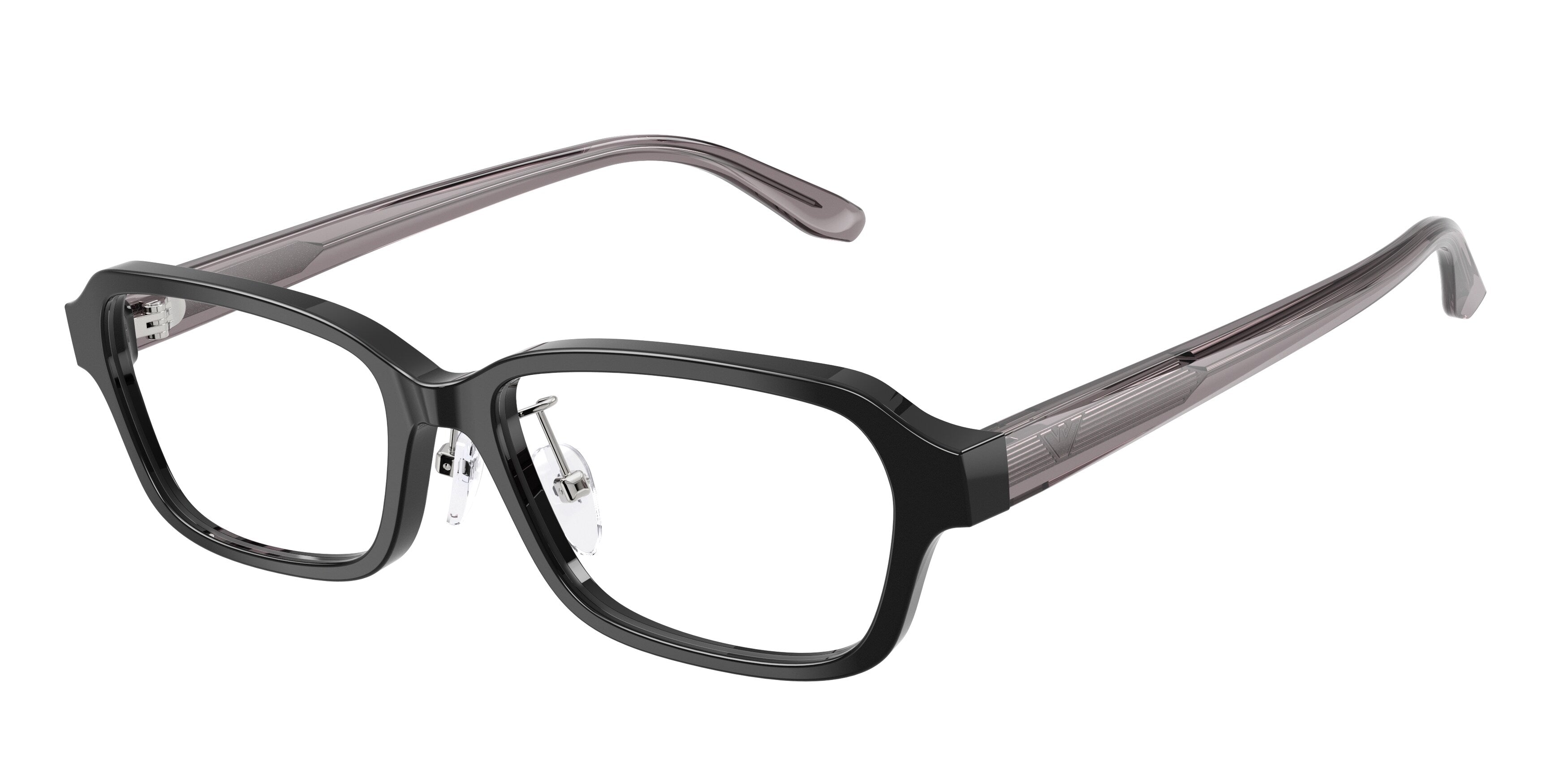 Emporio Armani Uomo Emporio Armani EA3295D 5017 Montature da vista Acetato Nero Trasparente Squadrata Normale Emporio Armani Uomo Emporio Armani EA3295D 5017 Montature da vista Acetato Nero Trasparente Squadrata Normale