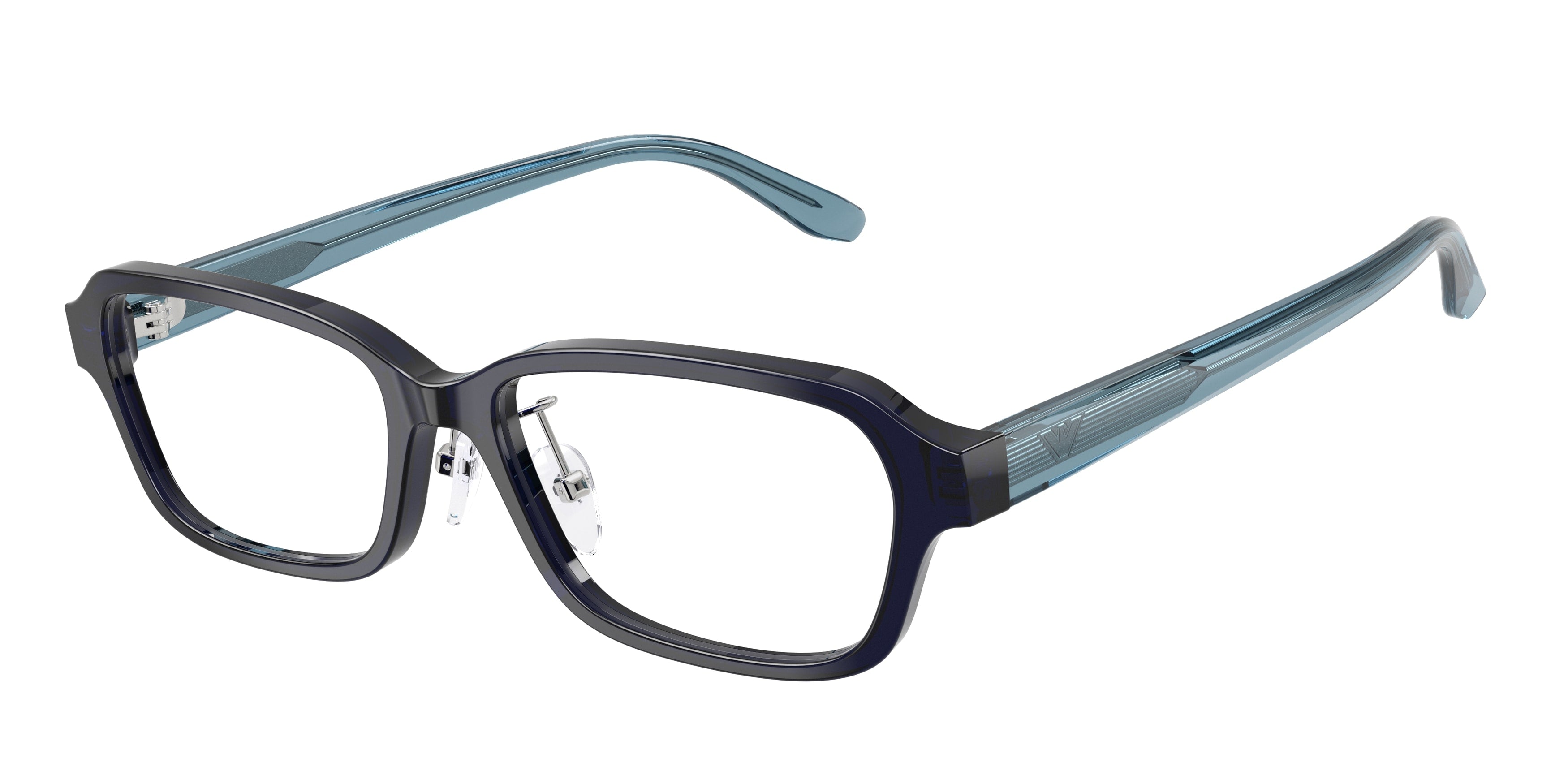 Emporio Armani Uomo Emporio Armani EA3295D 5358 Montature da vista Acetato Blu Trasparente Squadrata Normale Emporio Armani Uomo Emporio Armani EA3295D 5358 Montature da vista Acetato Blu Trasparente Squadrata Normale