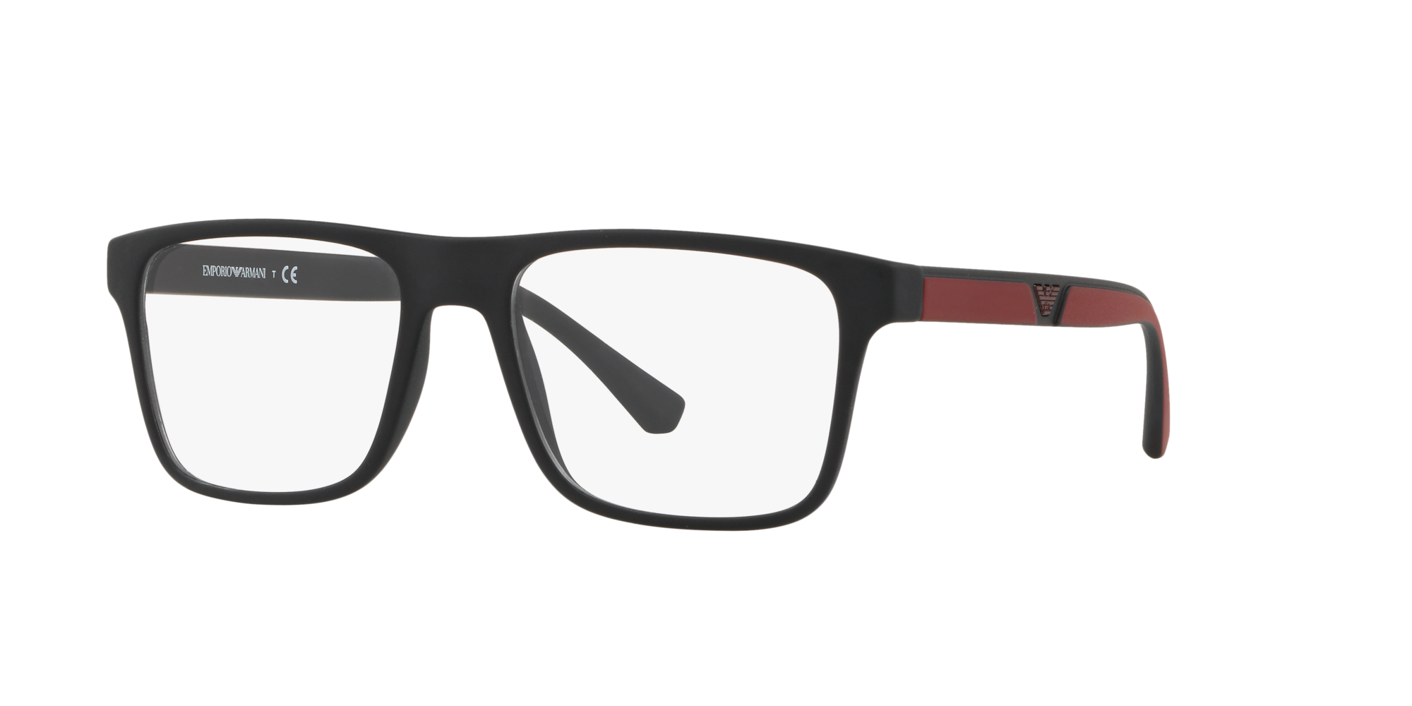 Emporio Armani Uomo Emporio Armani EA4115 50421W Occhiali da sole Iniettato Nero Trasparente Squadrata Normale