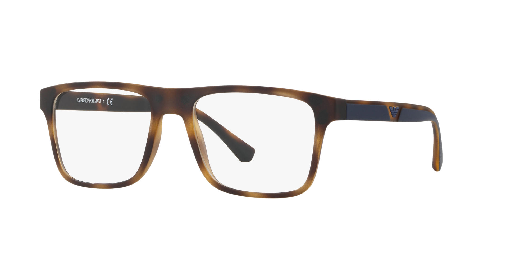 Emporio Armani Uomo Emporio Armani EA4115 50891W Occhiali da sole Iniettato Tartaruga Trasparente Squadrata Normale Clip-on