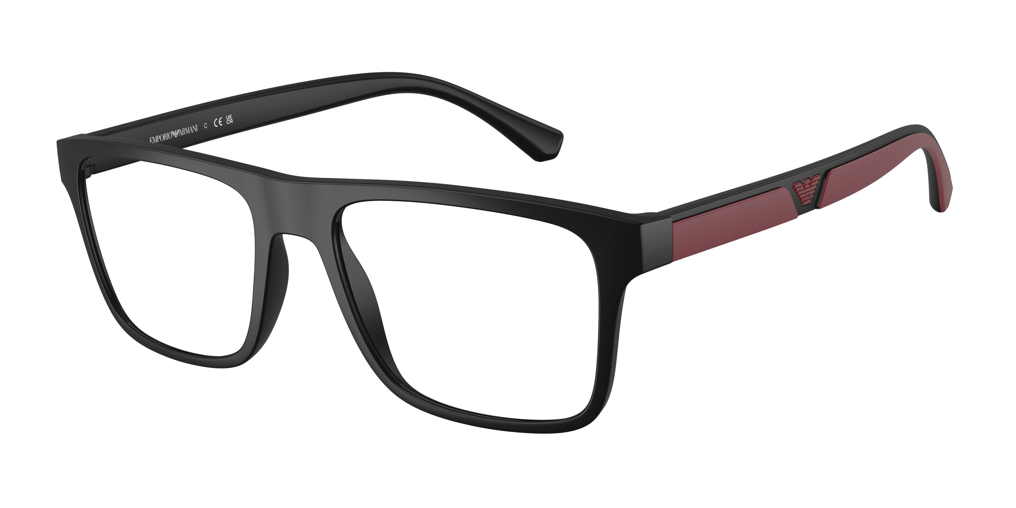 Emporio Armani Uomo Emporio Armani EA4115V 5042 Montature da vista Iniettato Nero Trasparente Squadrata Normale