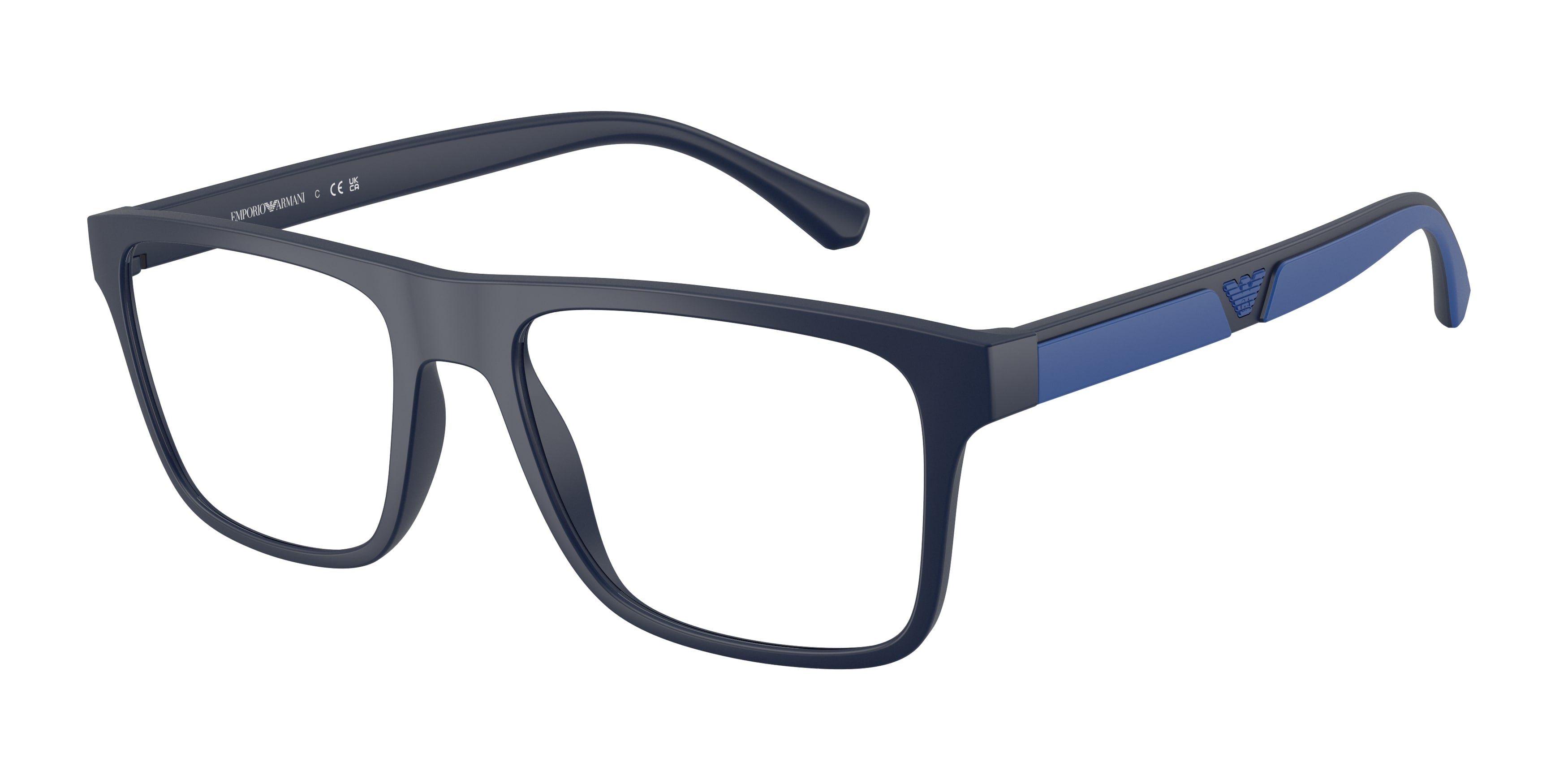 Emporio Armani Uomo Emporio Armani EA4115V 5759 Montature da vista Iniettato Blu Trasparente Squadrata Normale Emporio Armani Uomo Emporio Armani EA4115V 5759 Montature da vista Iniettato Blu Trasparente Squadrata Normale