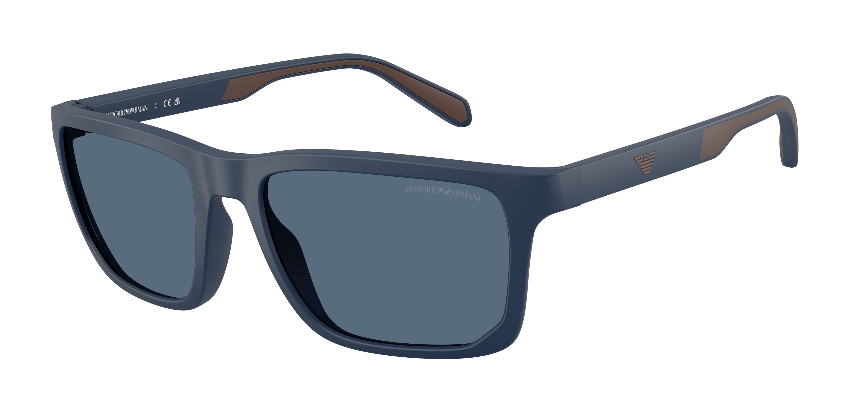 Emporio Armani Uomo Emporio Armani EA4219 618580 Occhiali da sole Iniettato Blu Blu Squadrata Normale Emporio Armani Uomo Emporio Armani EA4219 618580 Occhiali da sole Iniettato Blu Blu Squadrata Normale