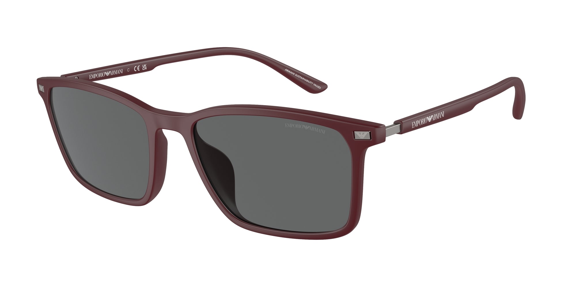 Emporio Armani Uomo Emporio Armani EA4223U 526187 Occhiali da sole Iniettato Rosso Grigio Squadrata Normale Emporio Armani Uomo Emporio Armani EA4223U 526187 Occhiali da sole Iniettato Rosso Grigio Squadrata Normale