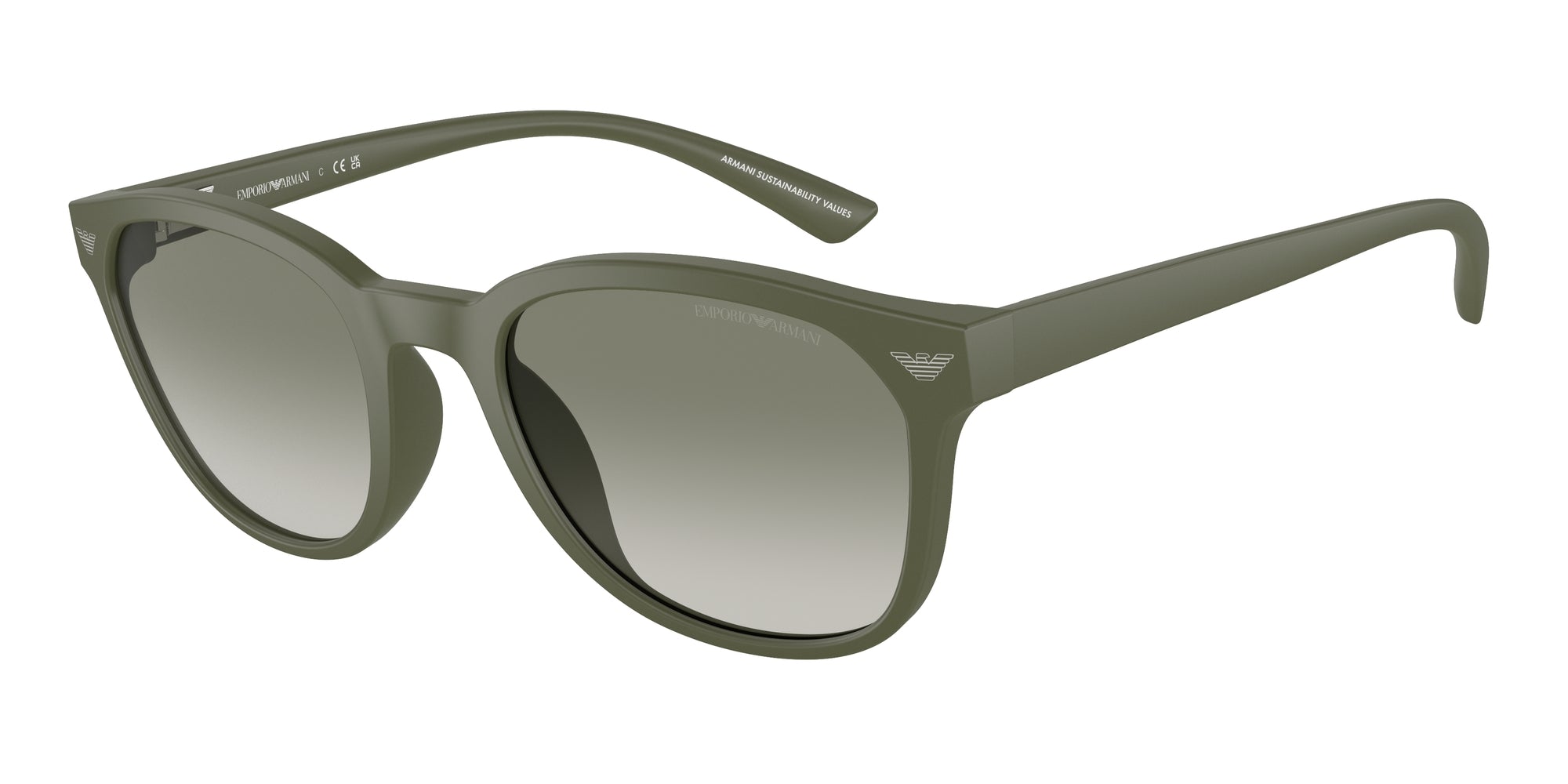 Emporio Armani Uomo Emporio Armani EA4225U 60998E Occhiali da sole Iniettato Verde Verde Pantos Normale Sfumato Emporio Armani Uomo Emporio Armani EA4225U 60998E Occhiali da sole Iniettato Verde Verde Pantos Normale Sfumato