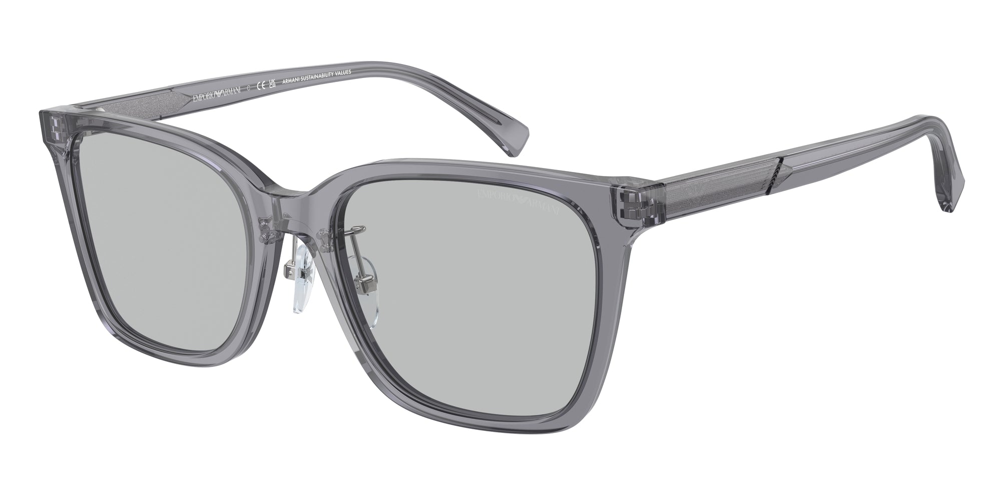 Emporio Armani Uomo Emporio Armani EA4226D 502987 Occhiali da sole Acetato Grigio Grigio Squadrata Normale Emporio Armani Uomo Emporio Armani EA4226D 502987 Occhiali da sole Acetato Grigio Grigio Squadrata Normale