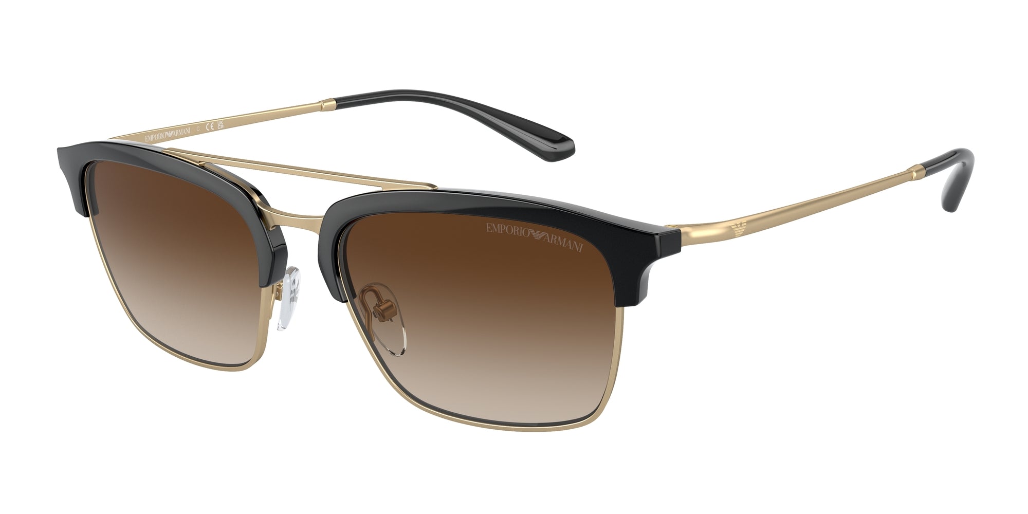 Emporio Armani Uomo Emporio Armani EA4228 300213 Occhiali da sole Iniettato Nero Marrone Pilot Normale Sfumato Emporio Armani Uomo Emporio Armani EA4228 300213 Occhiali da sole Iniettato Nero Marrone Pilot Normale Sfumato