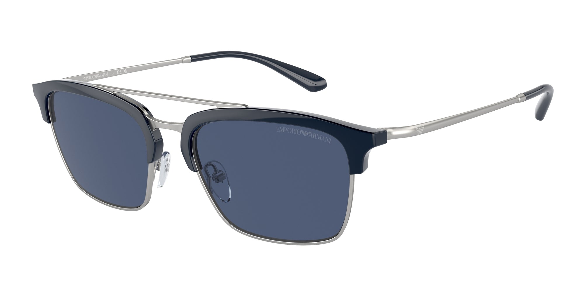 Emporio Armani Uomo Emporio Armani EA4228 304580 Occhiali da sole Iniettato Blu Blu Pilot Normale